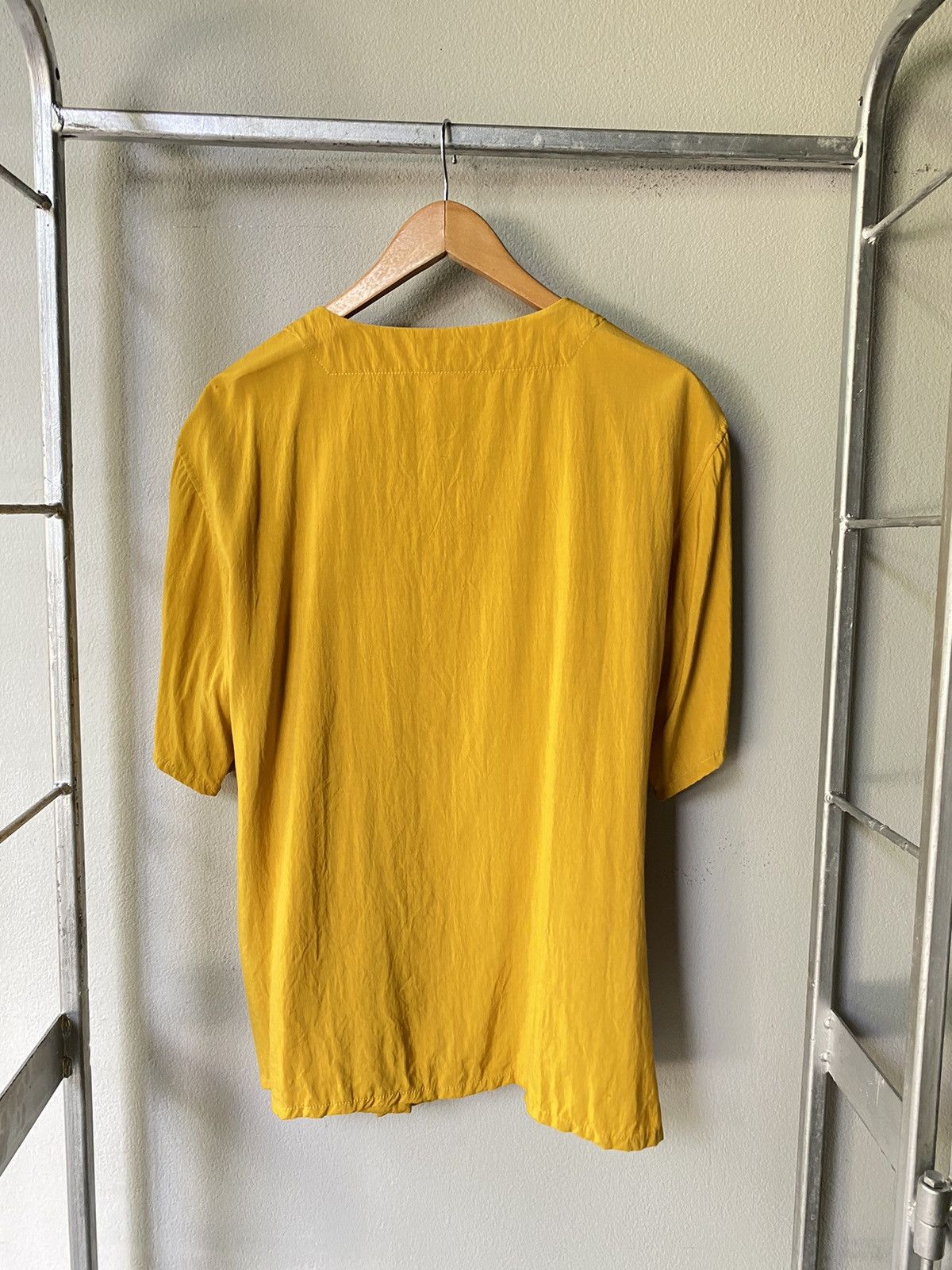 Yohji Yamamoto Yohji Yamamoto vintage yellow mustard blouse Size M / US 6-8 / IT 42-44 - 7 Thumbnail