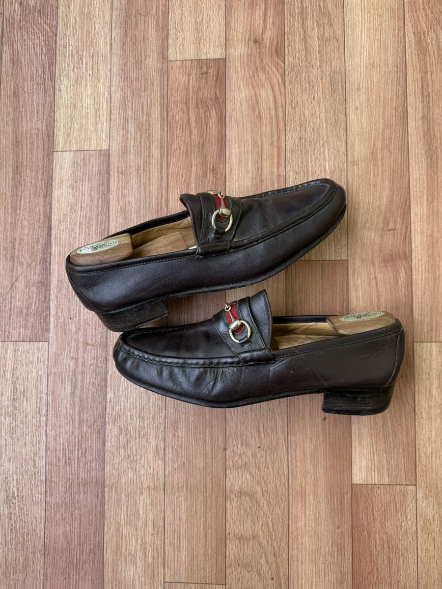 Gucci Gucci vintage horsebit leather shoes Size US 11.5 / EU 44-45 - 11 Thumbnail