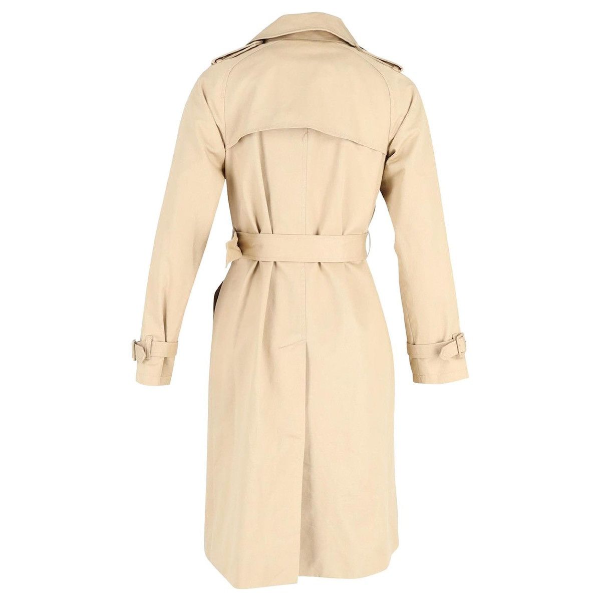 A.P.C. × Vintage APC Tan Trench Coat Womens Jacket Belted Beige Size XS / US 0-2 / IT 36-38 - 4 Thumbnail