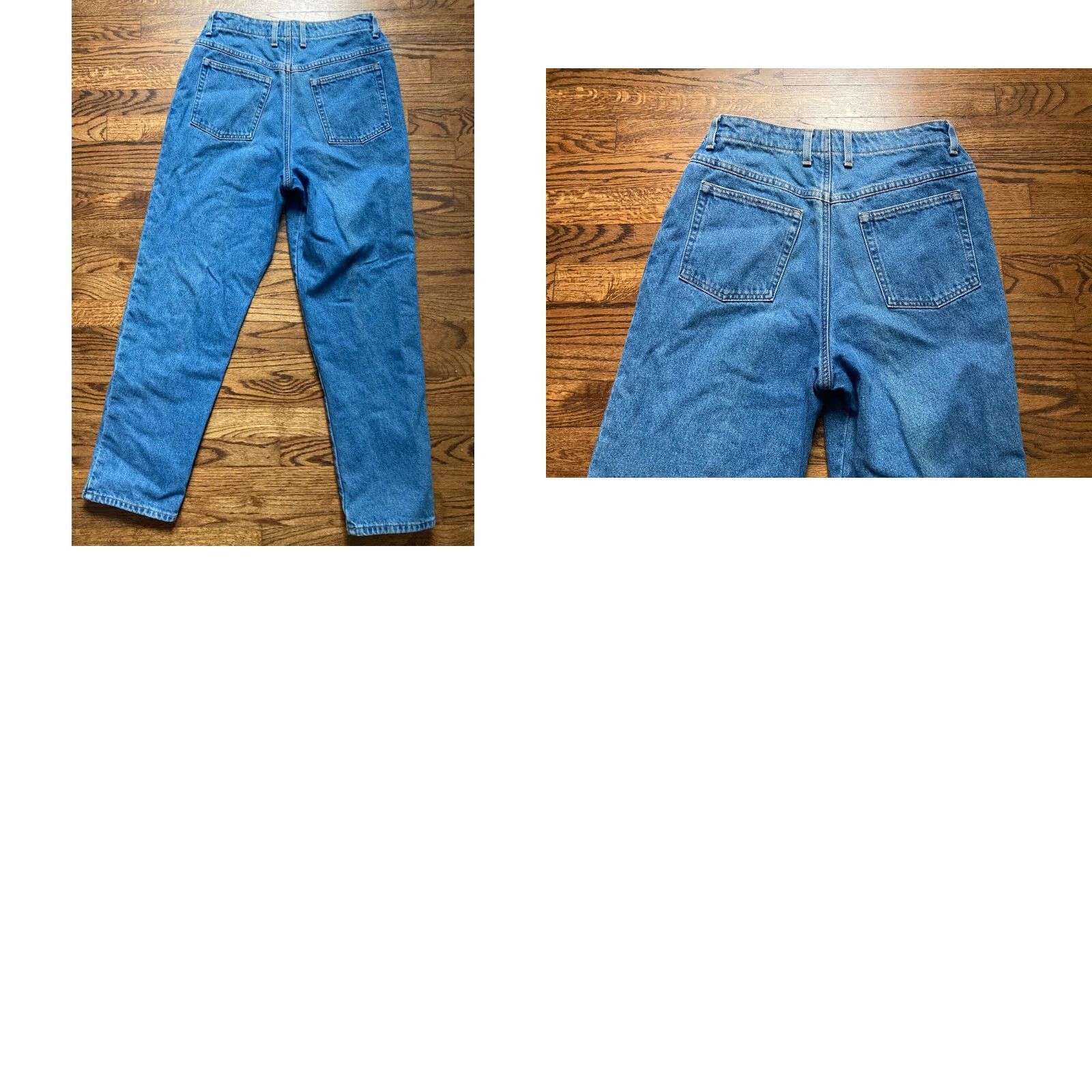 Vintage VINTAGE L.L.Bean Jeans Relaxed Flannel Plaid Mom Jeans Womens 12 Regular Elastic Waist Blue 90s Western Cowgirl Logo Tartan 5-Pocket Inseam 30" Size 34" / US 12 / IT 48 - 8 Thumbnail
