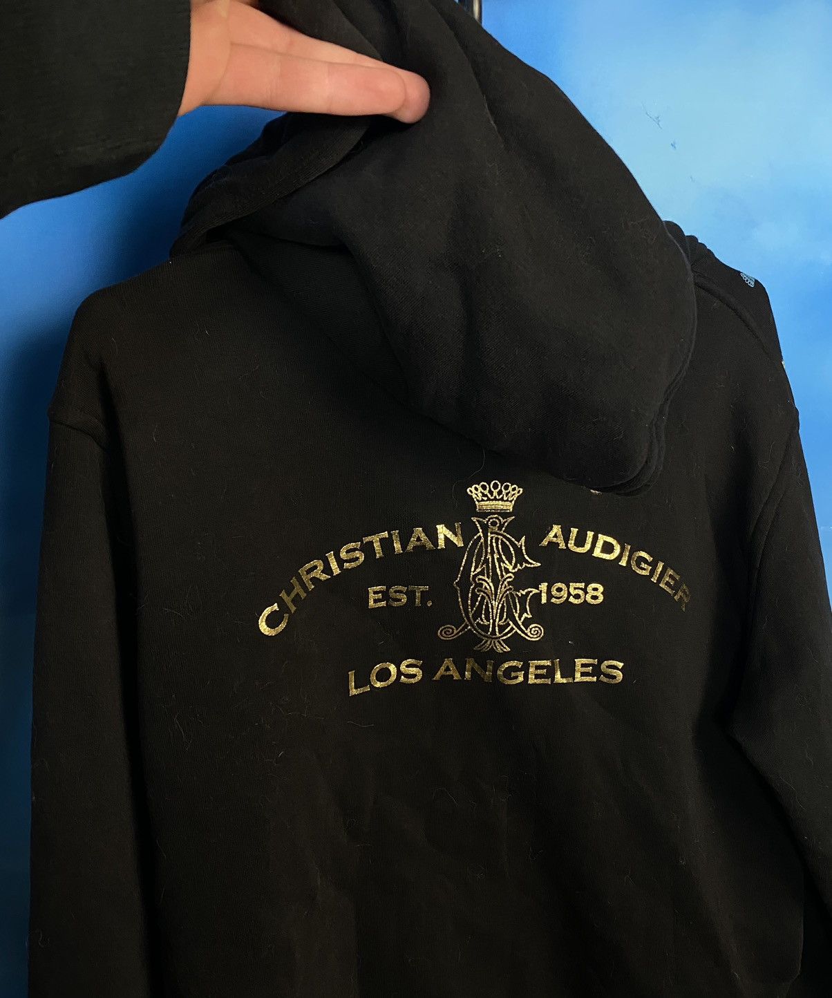 Christian Audigier × Japanese Brand ❗️Christian Audigier y2k double print hoodie Size L / US 10 / IT 46 - 3 Thumbnail