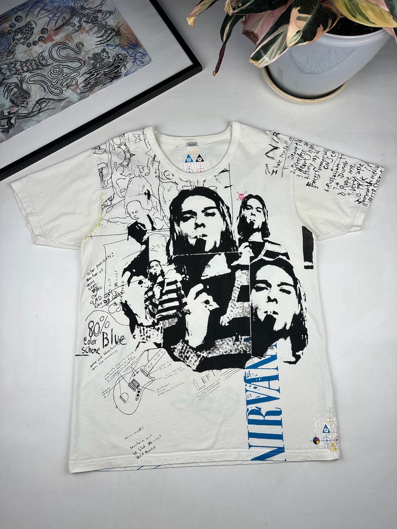 Band Tees Vintage Nirvana tee all over print tshirt Size US L / EU 52-54 / 3 - 1 Thumbnail