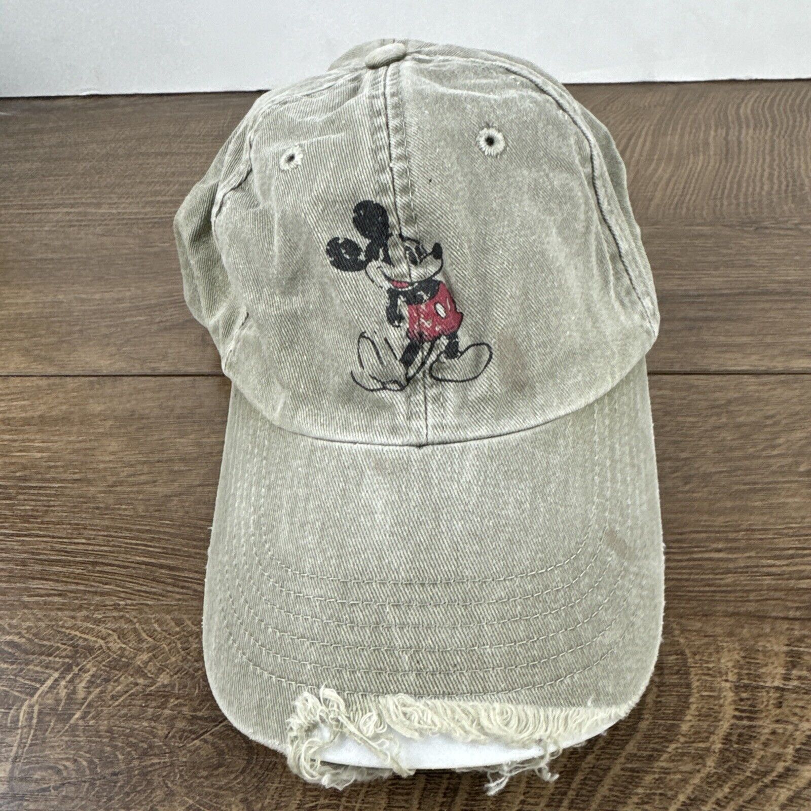 Other Mickey Mouse Hat Tan Brown Hat Adjustable Adult Size Mickey Size ONE SIZE - 6 Thumbnail