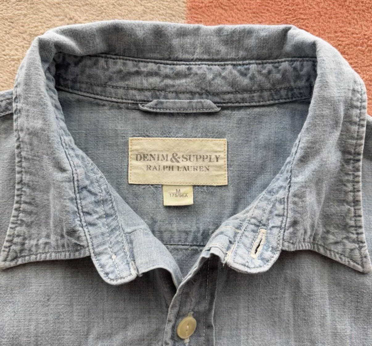 Denim & Supply Ralph Lauren Denim & Supply Ralph Lauren Art Painted Denim Shirt K22 Size US M / EU 48-50 / 2 - 5 Thumbnail