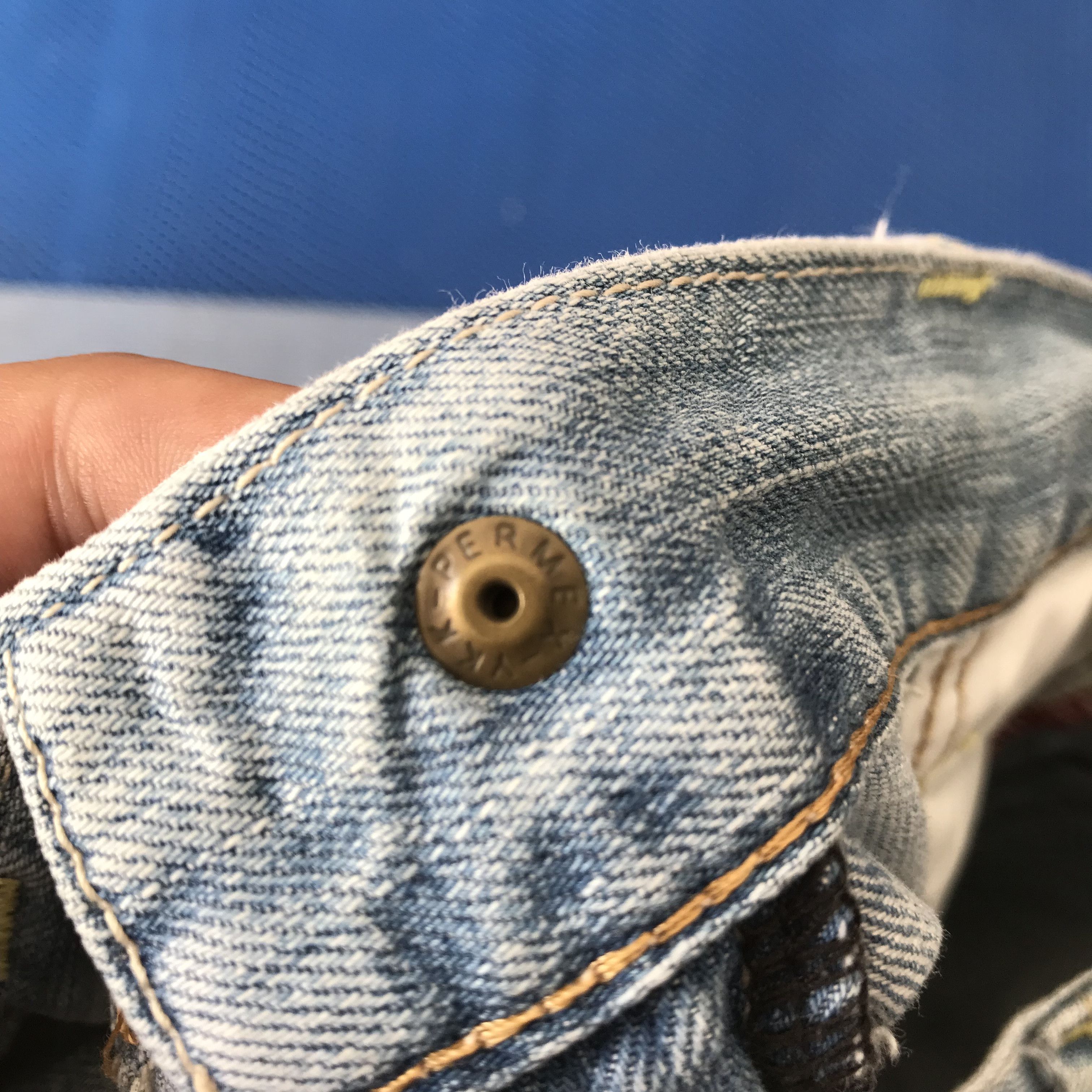 Edwin Vintage Edwin Shortpants Blue Jeans Button Permex Size US 29 - 9 Thumbnail