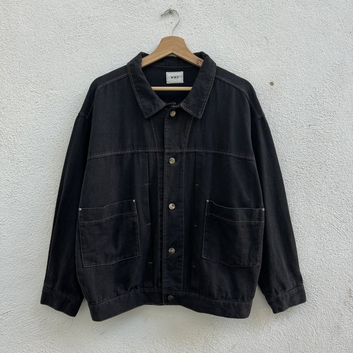 Japanese Brand W.W.G Button Up Denim Jacket Size US L / EU 52-54 / 3 - 2 Thumbnail