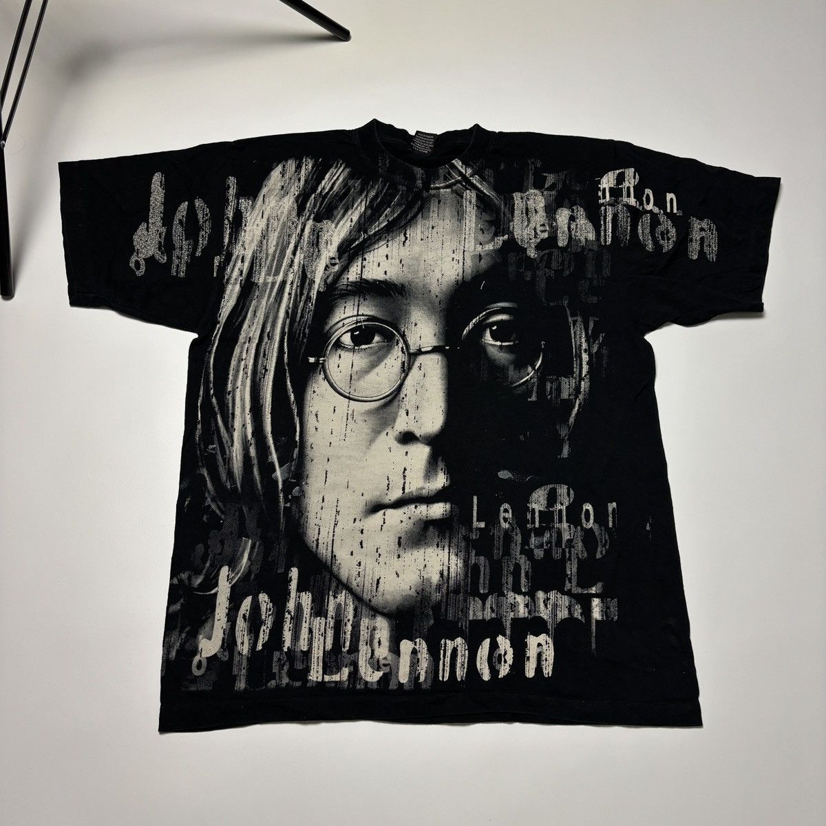 Band Tees × Vintage OVER PRINT JOHN LENNON VINTAGE T-SHIRT 90s single stitch Size US XL / EU 56 / 4 - 1 Thumbnail