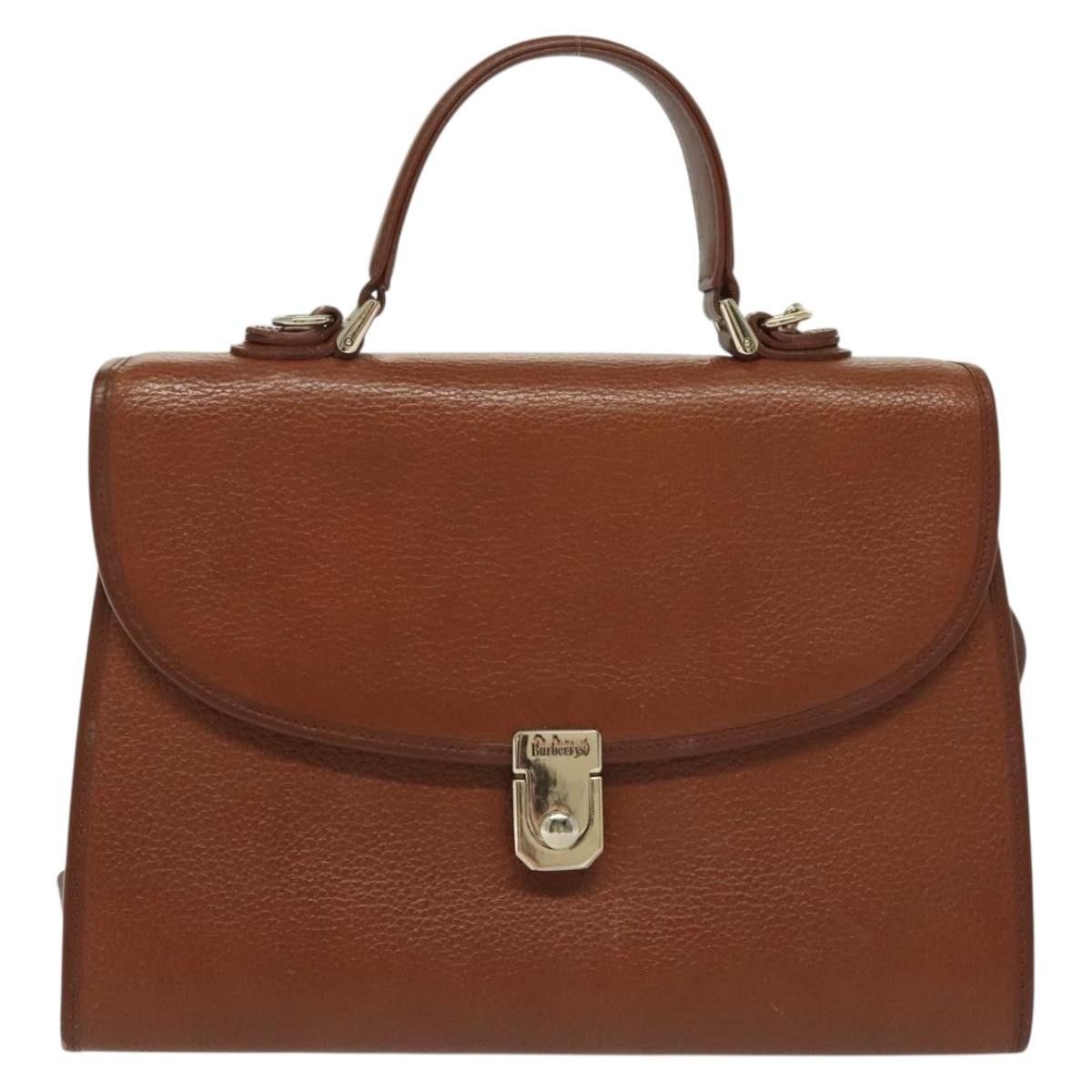Burberry Burberry Vintage Handbag Leather Size ONE SIZE - 1 Thumbnail