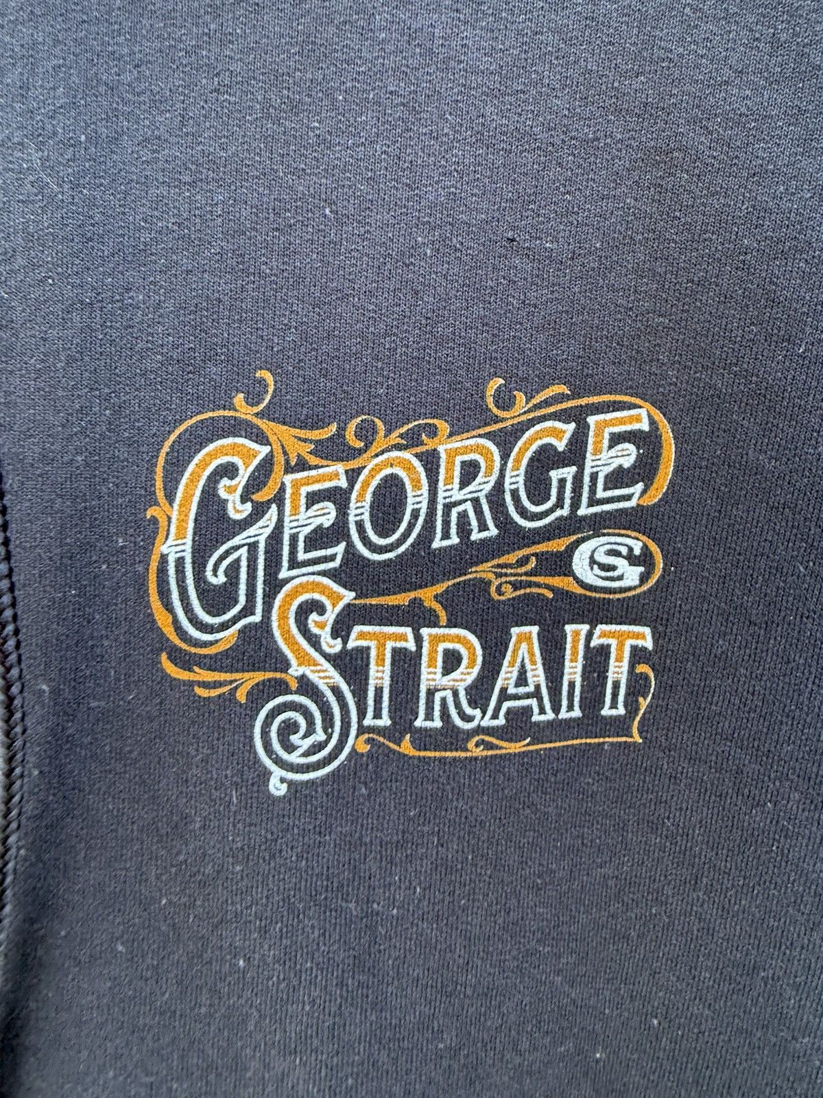 Port & Company George Strait Hoodie Men 2XL Black L/S Full Zip Sweatshirt Size US XXL / EU 58 / 5 - 4 Thumbnail