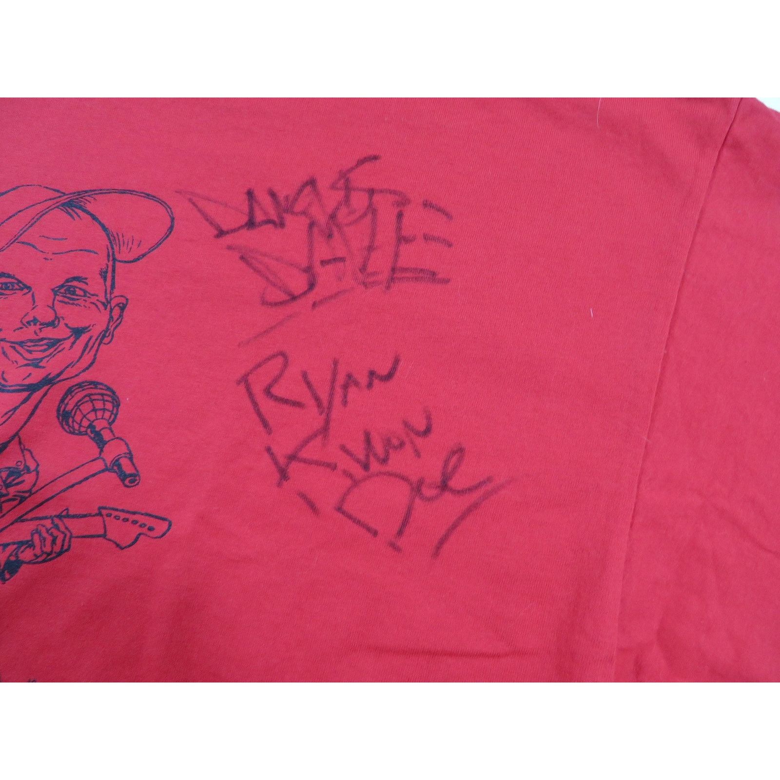 Gildan The Queers Punk Rock Band T-Shirt Autographed Red Sz XL Size US XL / EU 56 / 4 - 6 Thumbnail