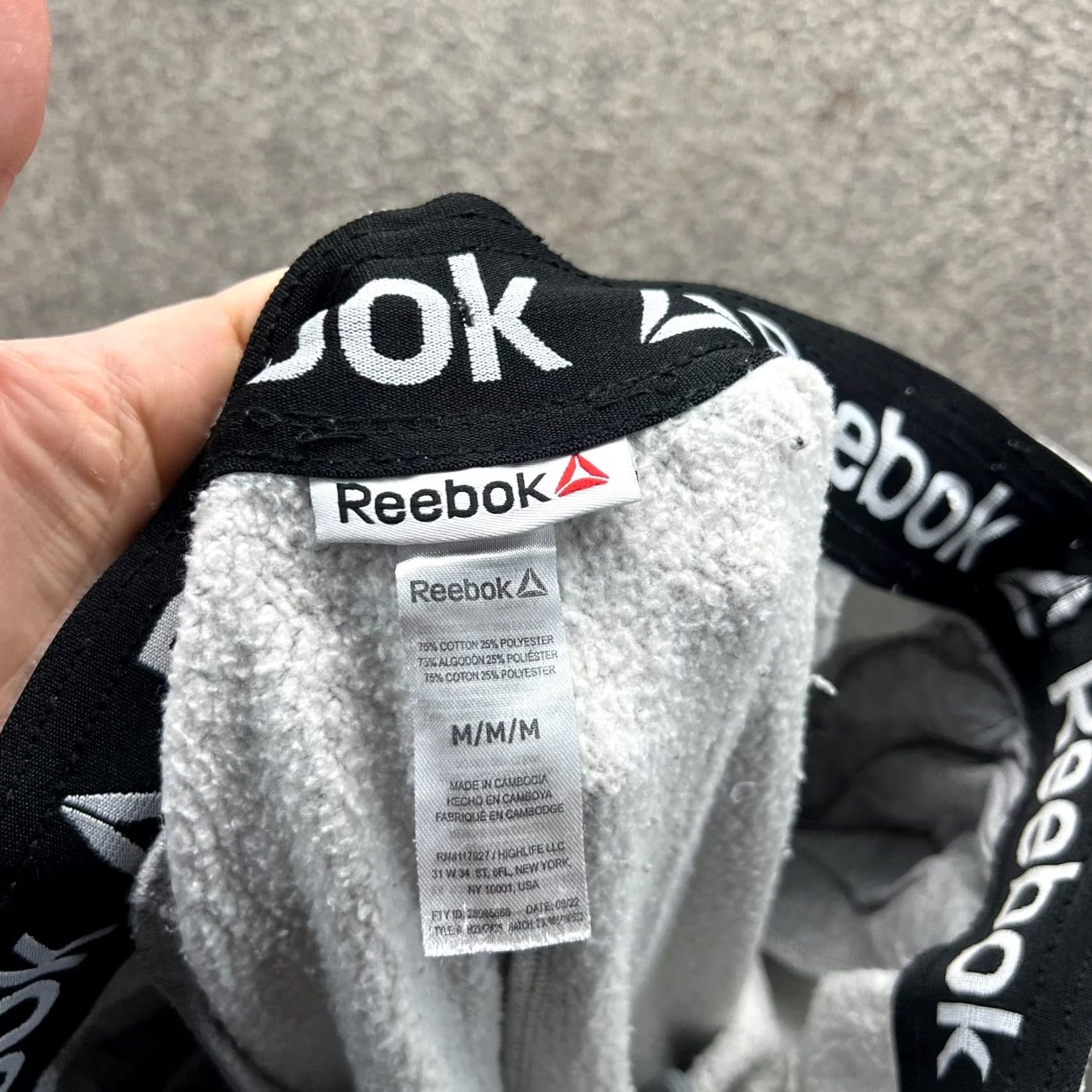 Reebok Reebok Jogger Men Medium Gray Fleece Lined Athletic Tapered Sweatpants Zip Size US 31 - 5 Thumbnail