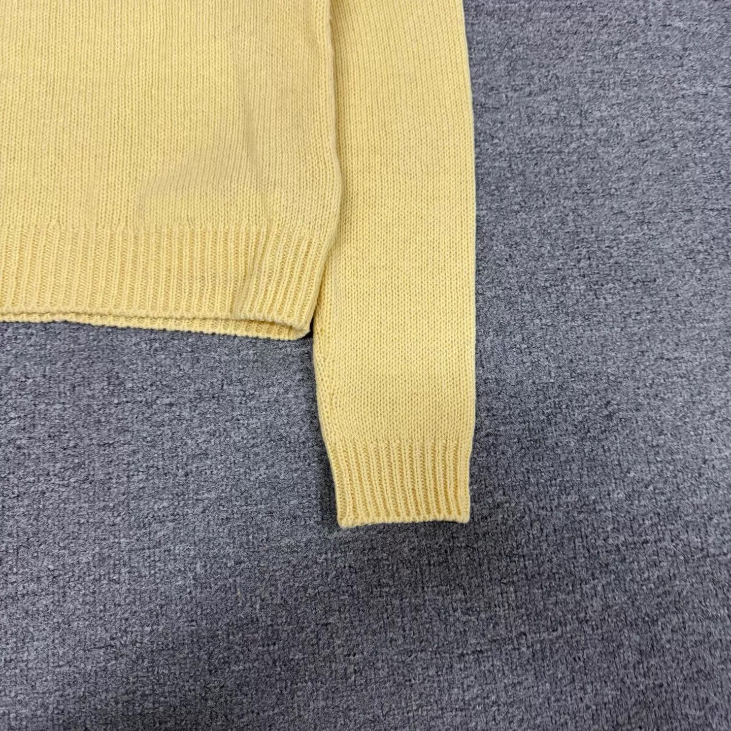 Celine Celine Fair Isle Yellow Crewneck Short Sweater Size M / US 6-8 / IT 42-44 - 3 Thumbnail