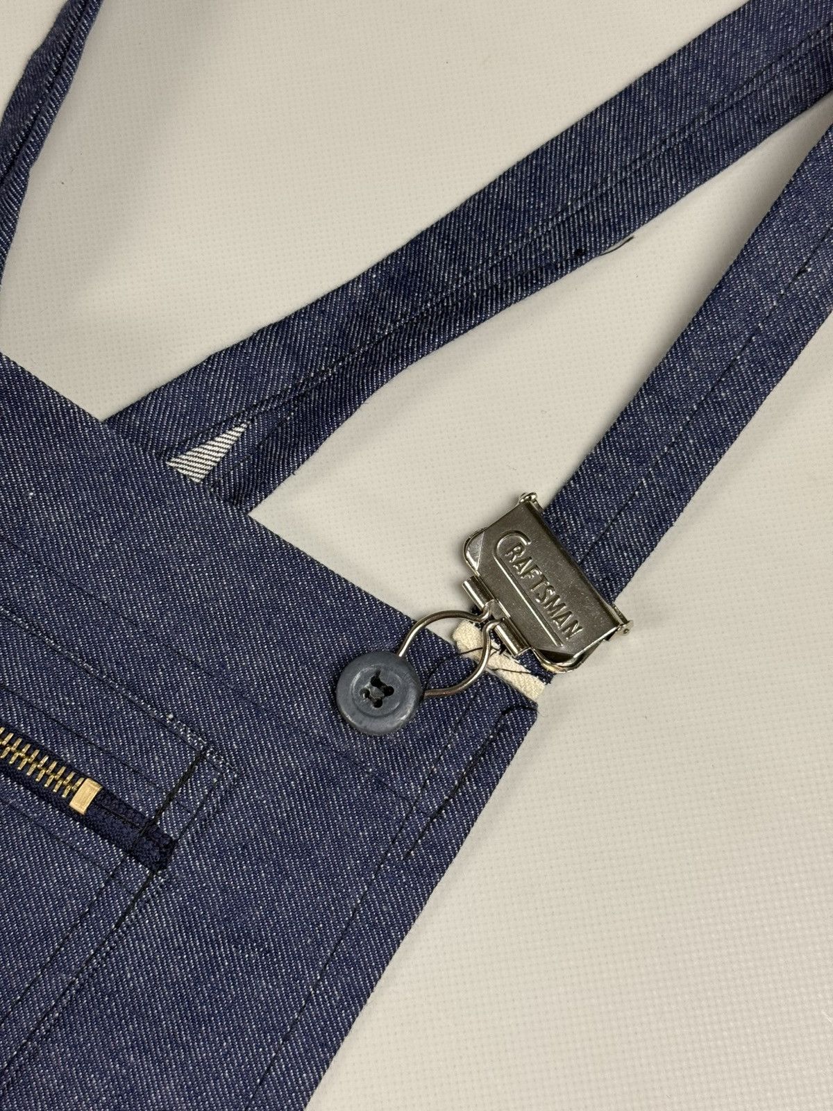 Craftsman × Vintage Deadstock VTG Craftsman Workwear Sanfor Shrunk Overalls Bib Size US 36 / EU 52 - 13 Thumbnail