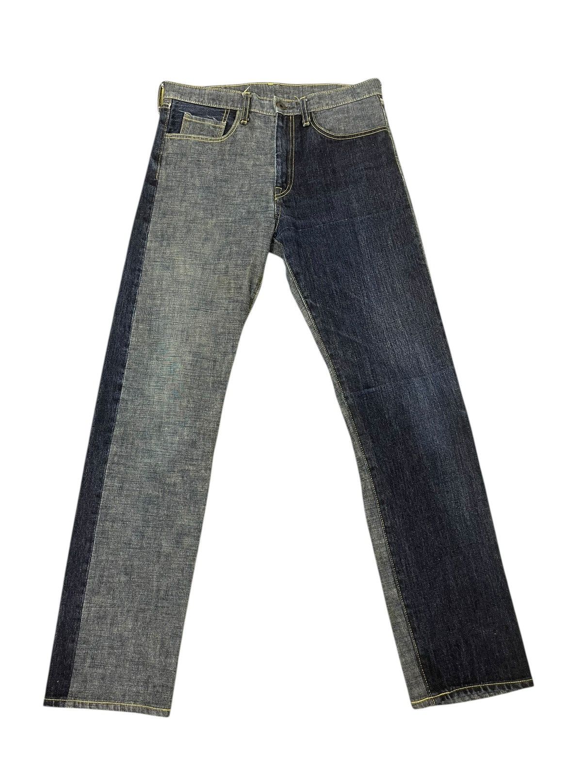 Kapital Slim Jeans Kapital Moitaina Two Tones 1🟦2 j Size US 32 / EU 48 - 8 Thumbnail