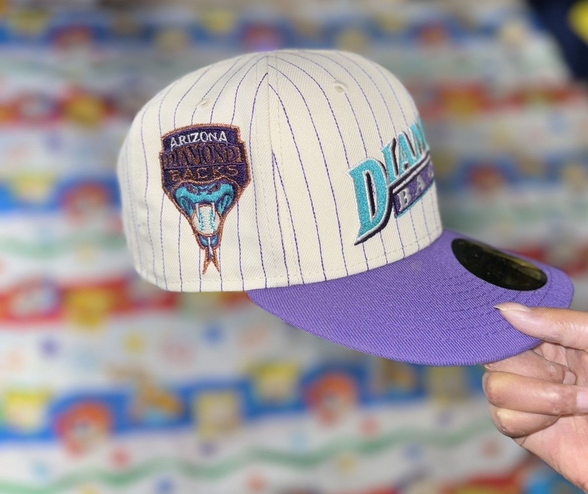 New Era Arizona Diamondbacks Chrome Pinstripe 59FIFTY Fitted Hat Size ONE SIZE - 2 Thumbnail