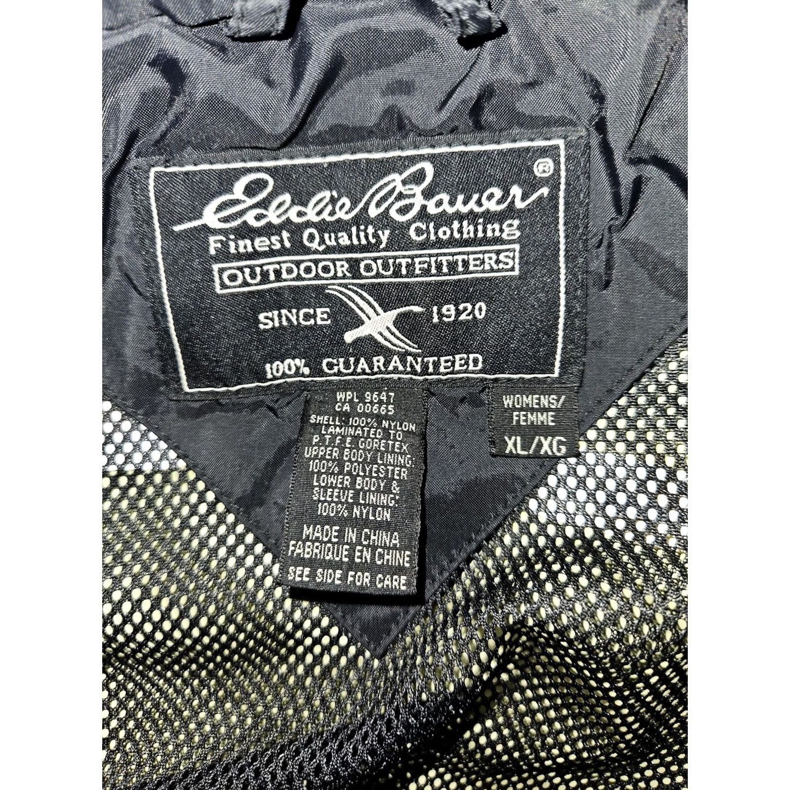Eddie Bauer VINTAGE Eddie Bauer Jacket Womens XL Blue Gore Tex Hooded Parka Rain Coat 90s Size XL / US 12-14 / IT 48-50 - 2 Thumbnail