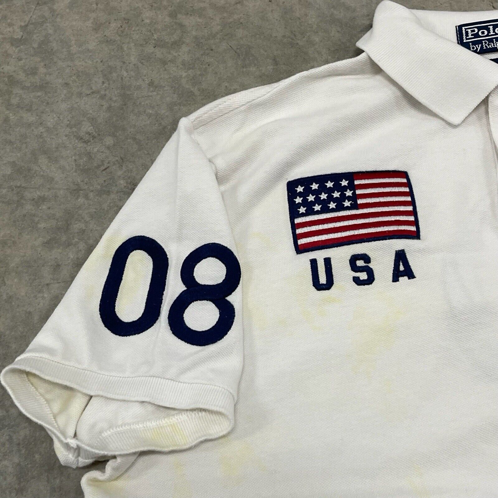 Polo Ralph Lauren × RRL Ralph Lauren × Ralph Lauren Polo Ralph Lauren Big Pony Beijing Olympics 2008 T Shirt Size US XL / EU 56 / 4 - 5 Thumbnail