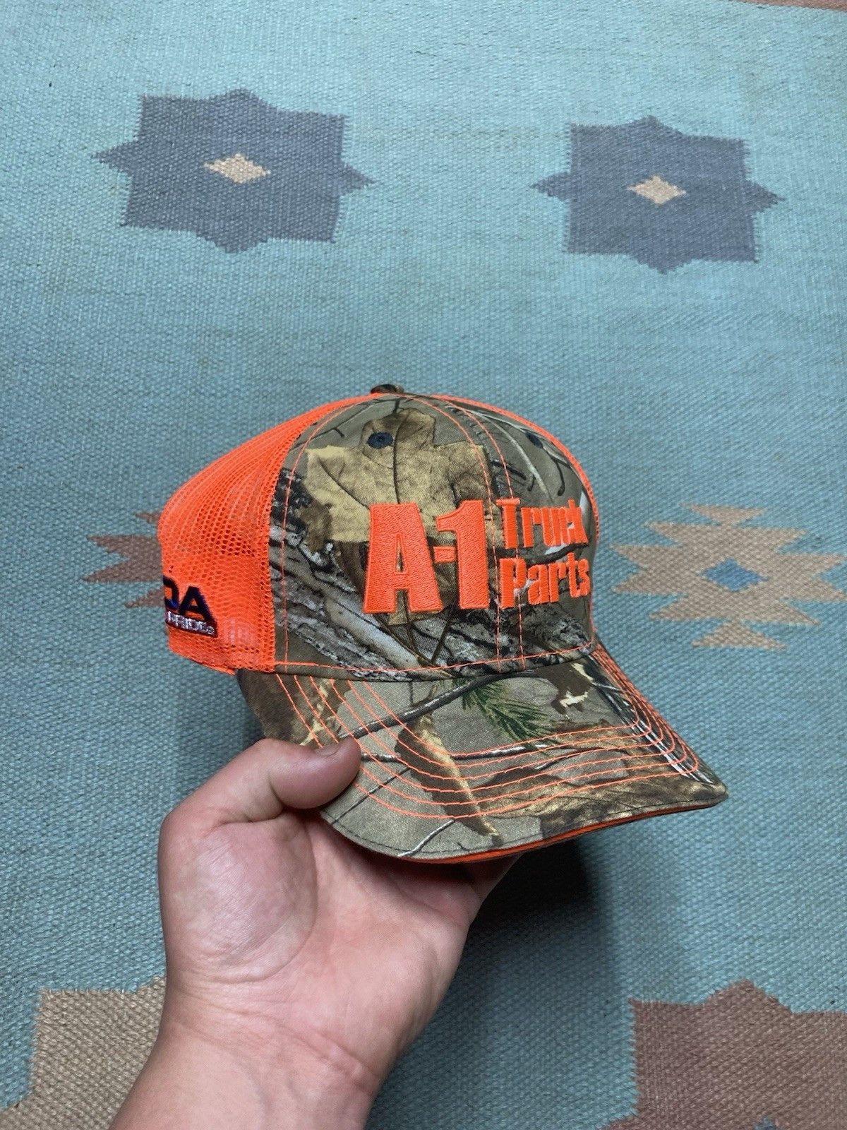 Vintage Vintage hat camo A-1 truck parts hi vis hunting mechanic Size ONE SIZE - 1 Thumbnail