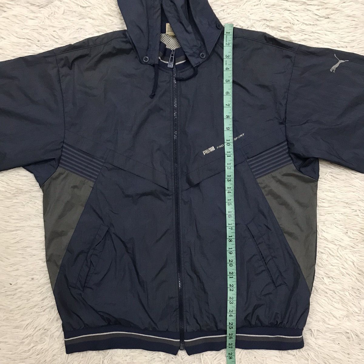 Puma × Vintage Vintage Puma Pro-Tech Sport Windbreaker Jacket Hoodie Size US L / EU 52-54 / 3 - 19 Thumbnail