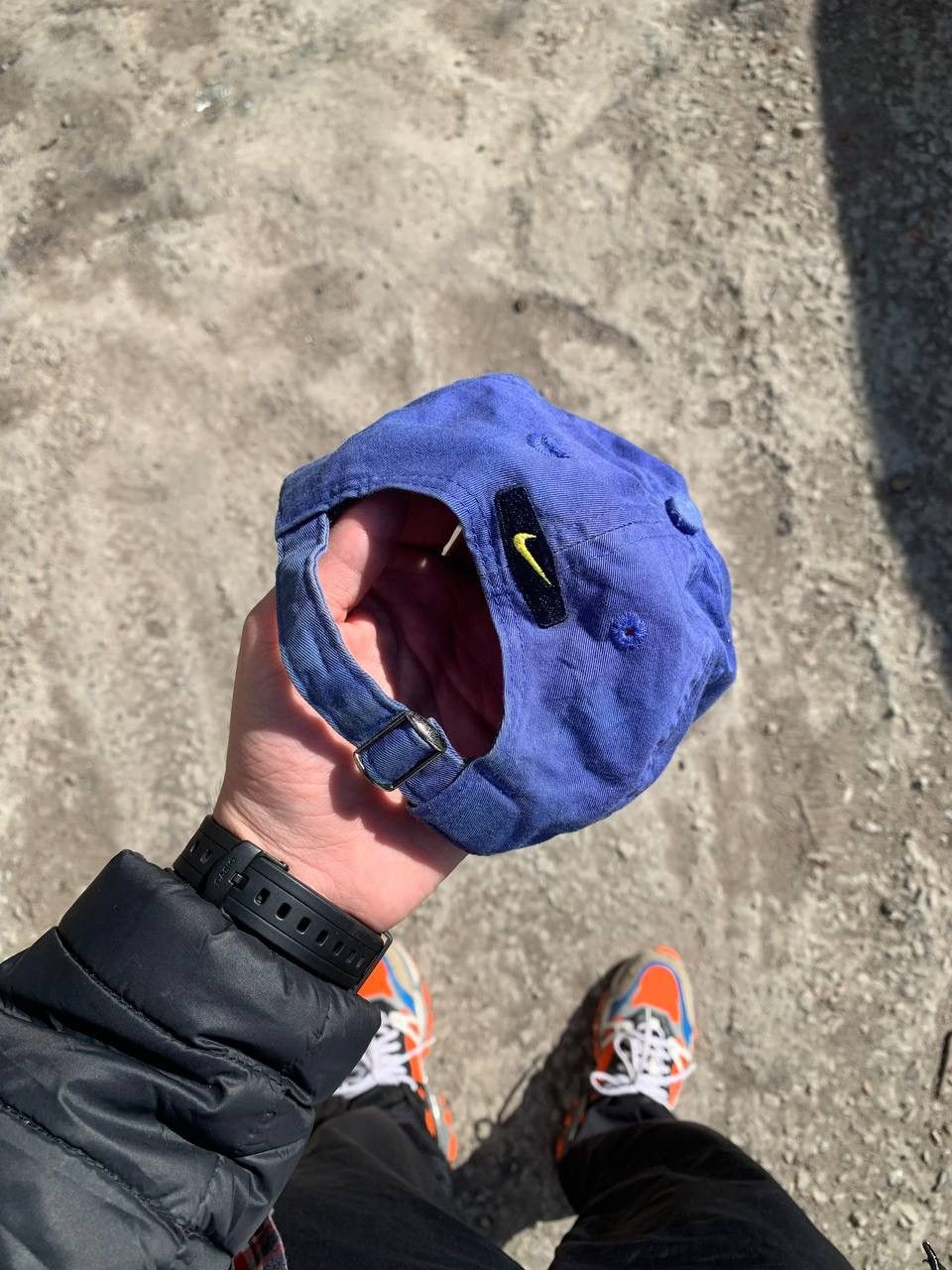 Nike × Vintage VERY RARE NIKE CAP SWOOSH DRILL BIG LOGO JAPAN STYLE Y2K Size ONE SIZE - 4 Thumbnail
