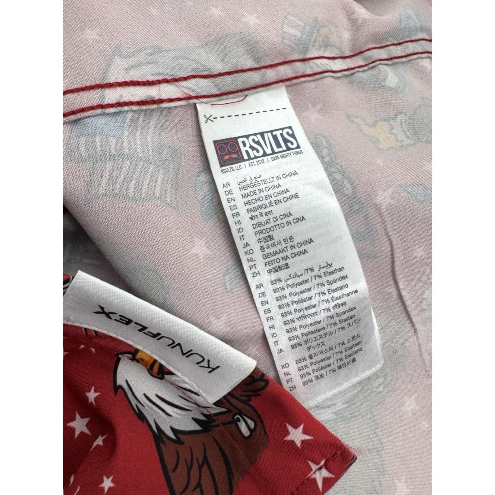 Vintage RSVLTS - 4th of JULY Independence Murica Eagle Bbq USA America XL Shirt EXC Men Short Sleeve Button-Up Red 4th of July"} Size US XL / EU 56 / 4 - 6 Thumbnail