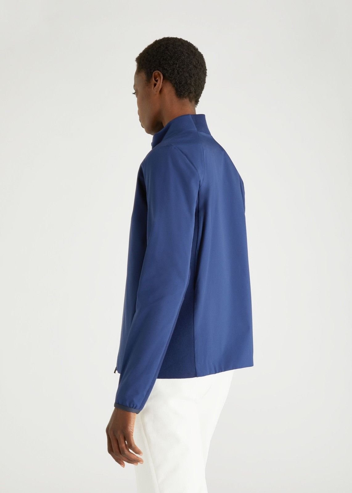 Loro Piana o1srvl11e0924 Wind Stretch Storm Rain Jacket in Navy Blue Size XXL / US 16-18 / IT 52-54 - 2 Thumbnail