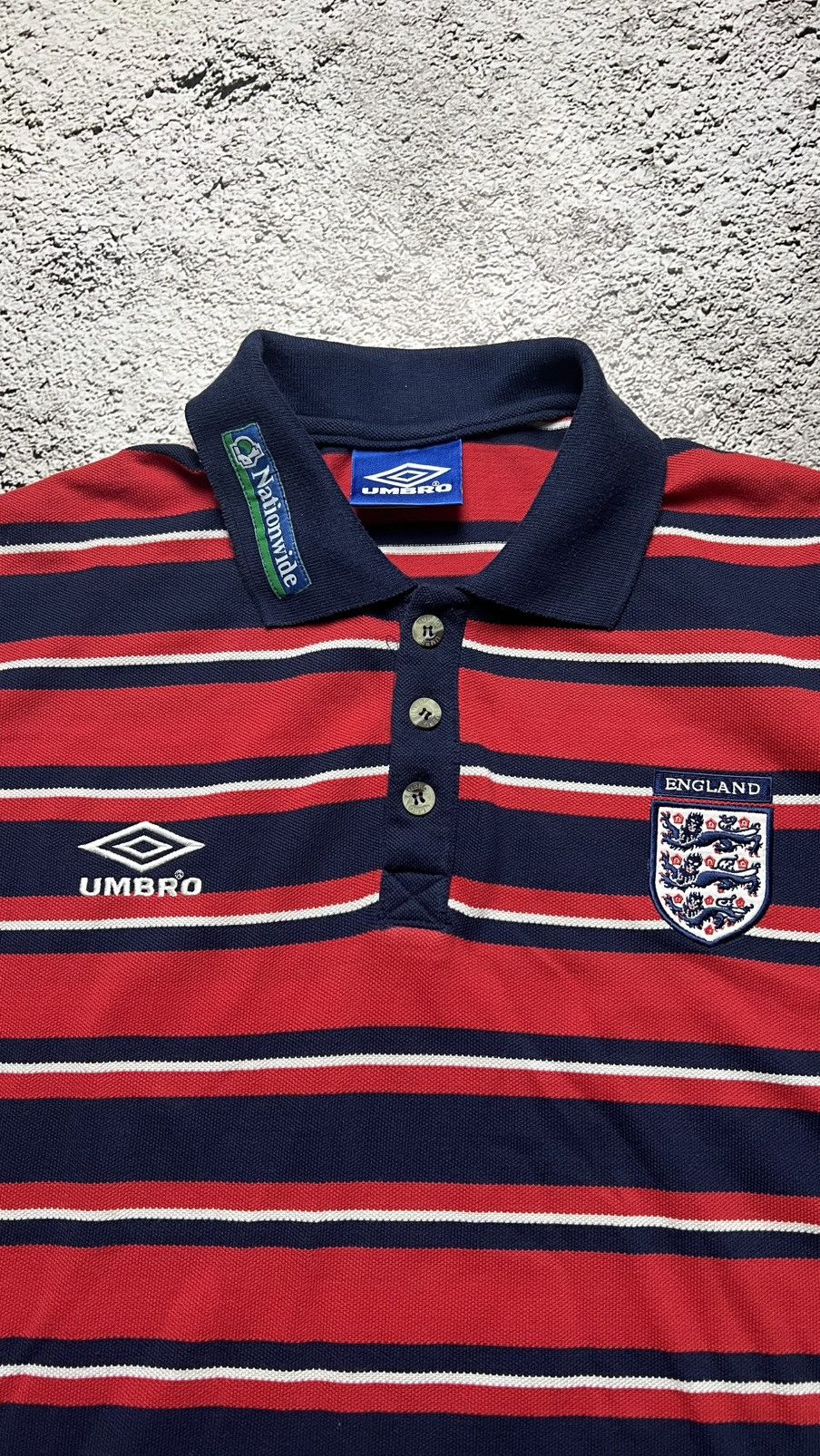 Umbro 2002-2004 England national football team umbro polo jersey Size US XL / EU 56 / 4 - 3 Thumbnail