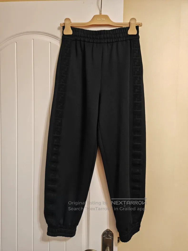 Fendi Fendi Side Double F Letter Logo Drawstring Sports Pants Size 26" / US 2 / IT 38 - 1 Thumbnail