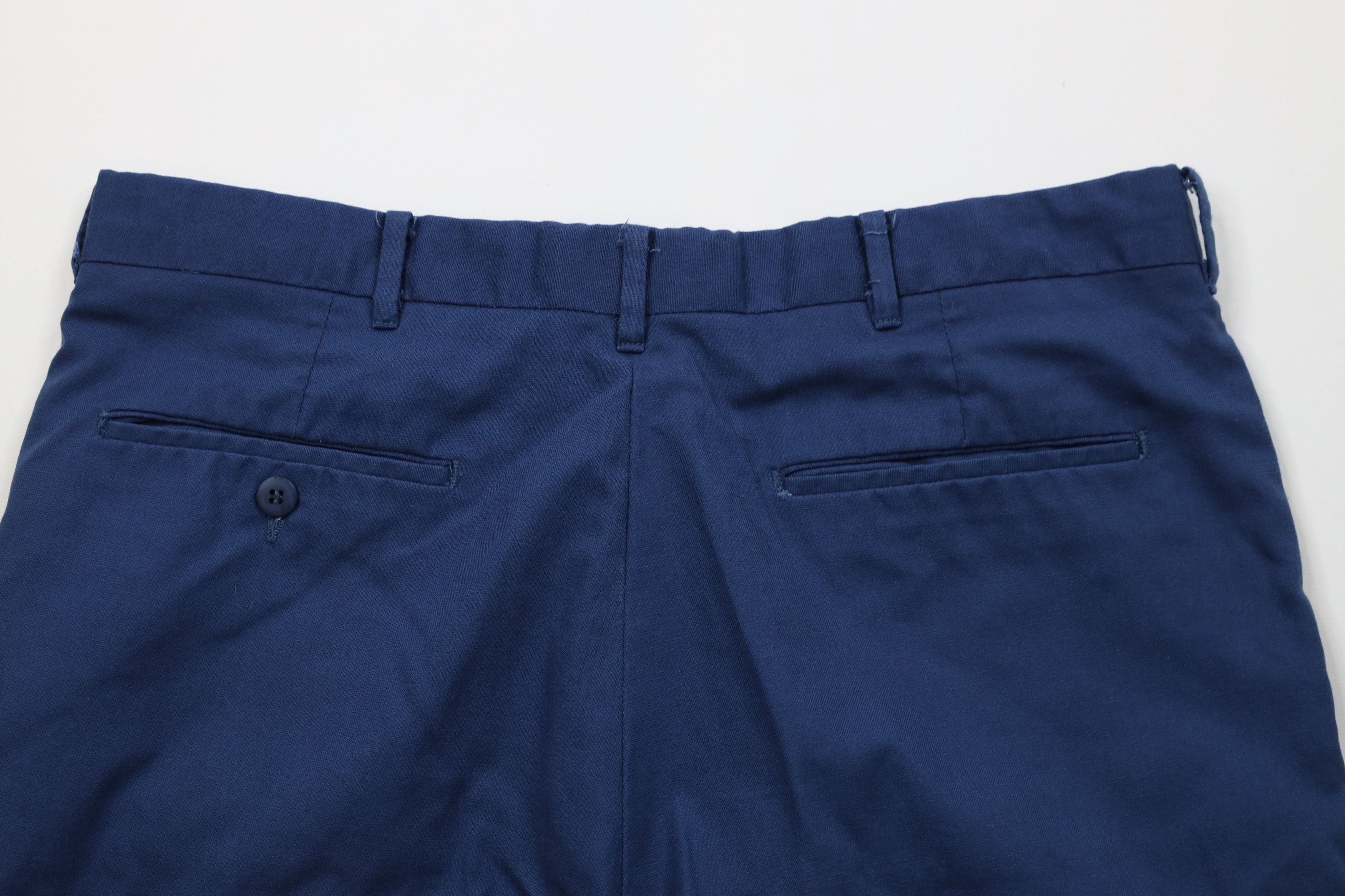 Vintage Vintage 70s Streetwear Above Knee Chino Golf Shorts Blue USA Size US 34 / EU 50 - 9 Thumbnail