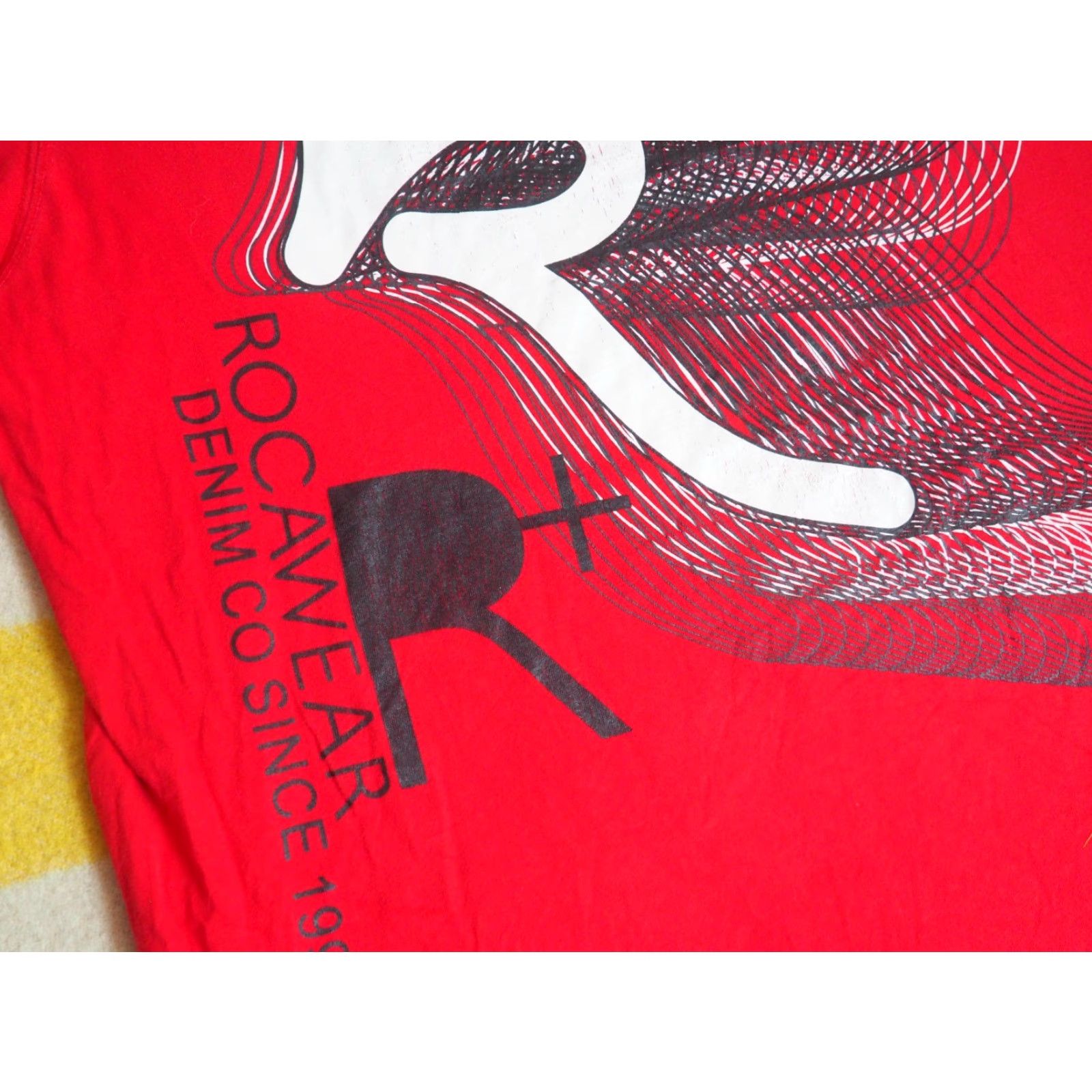 Rocawear VTG Rocawear Baggy Logo Denim Co Skate Red Tee T-Shirt Mens 3XL Shirt Graphic Print Hip Hop Crew Neck Short Sleeve Cotton Red Logo 90s 2000s Mens Size US XXL / EU 58 / 5 - 5 Thumbnail