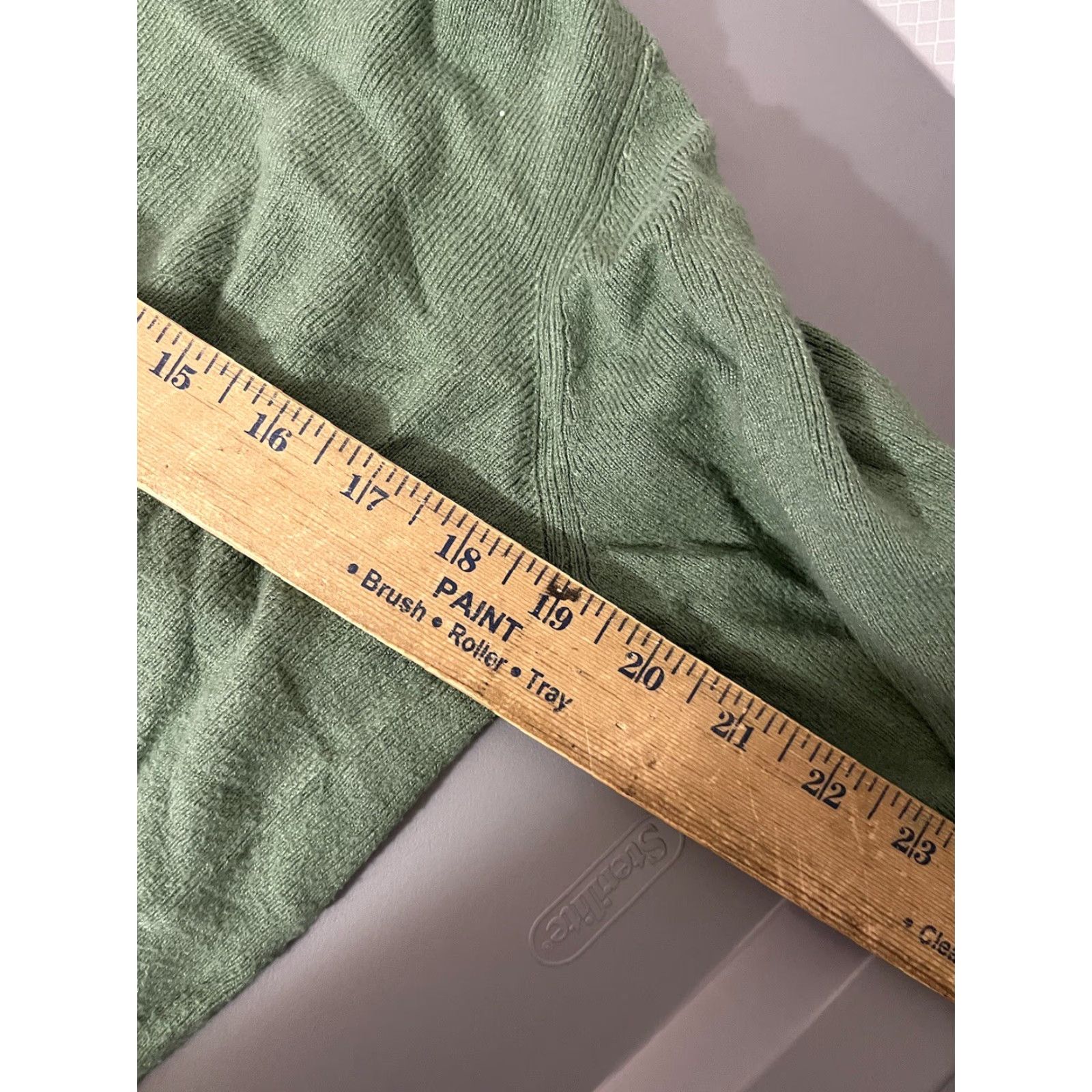 Vintage Philosophy Women's Green Long Sleeve V-Neck Pullover Sweater Size L Size L / US 10 / IT 46 - 5 Thumbnail