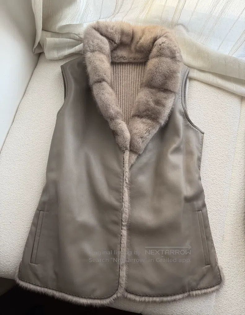 Loro Piana Loro Piana Luxury Series Beaver Mink and Cashmere Deer Lea Size XS / US 0-2 / IT 36-38 - 5 Thumbnail