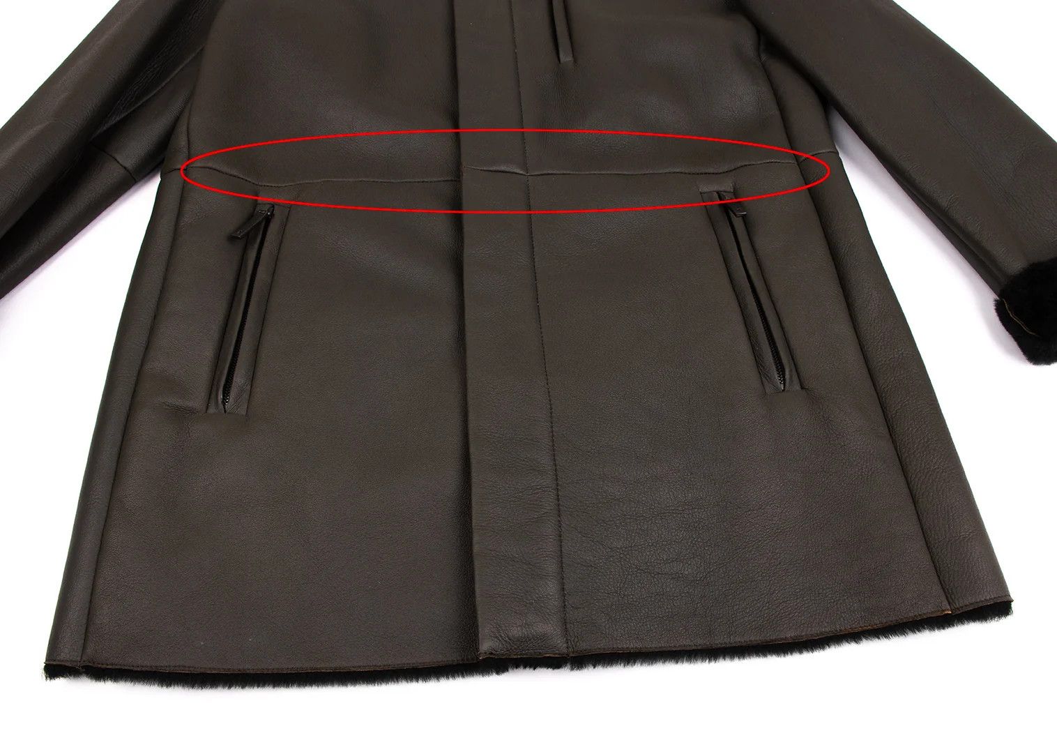 Armani Collezioni Lamb Leather Shearling Coat in Brown Black Size 54 Size US XXS / EU 40 - 9 Thumbnail