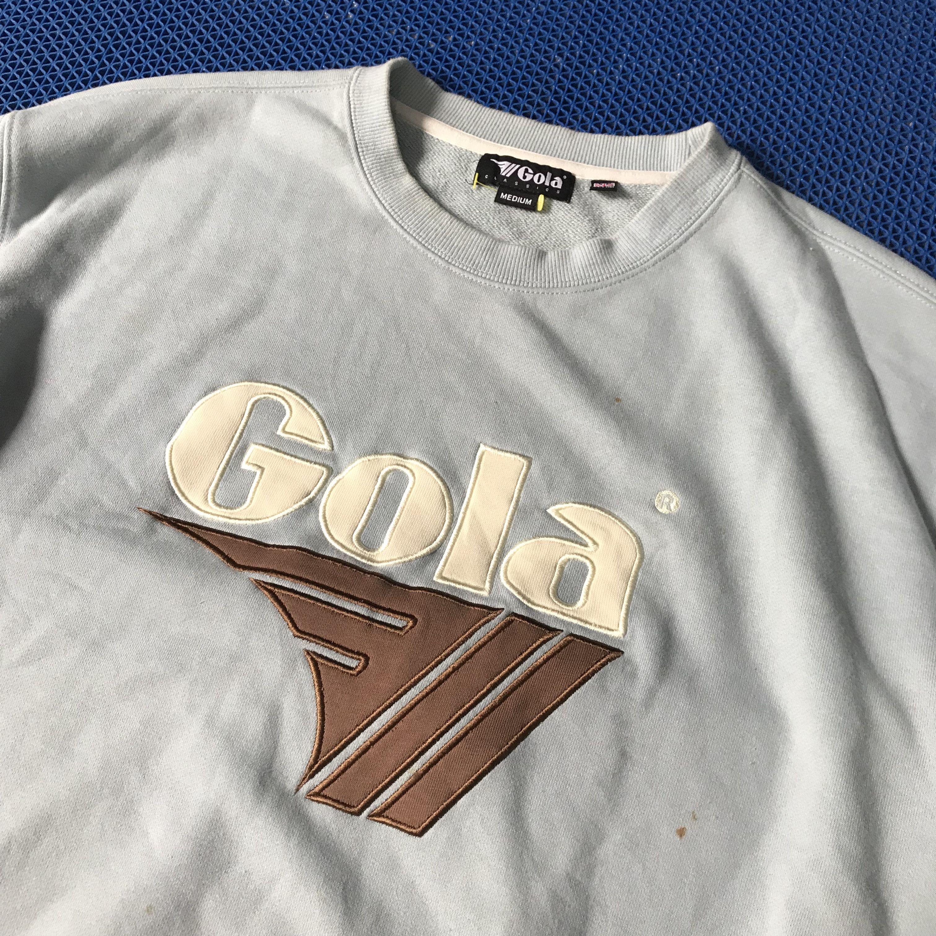 Gola Vintage Gola Sweater jumper Crewneck salt blue Size US L / EU 52-54 / 3 - 2 Thumbnail