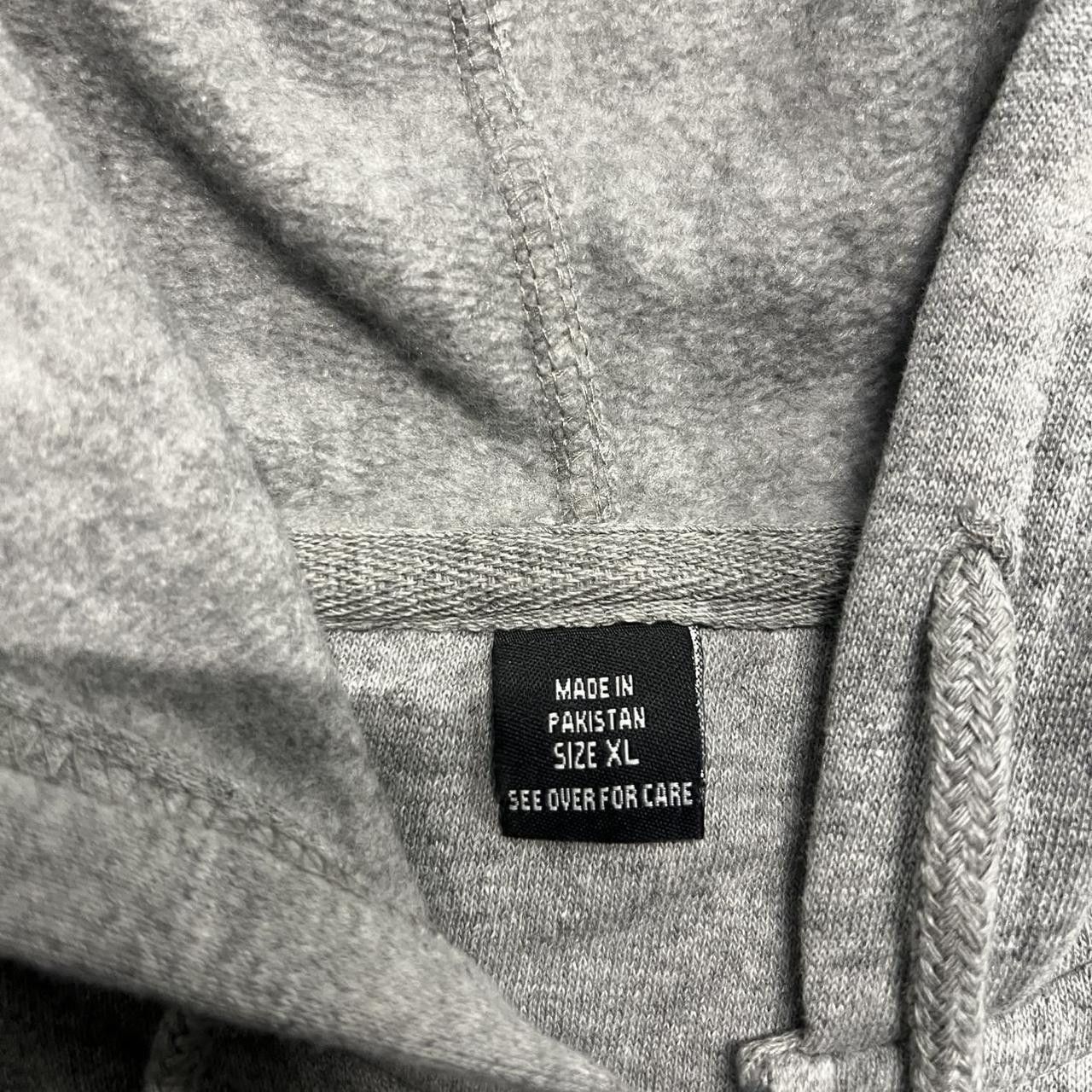 Vintage Crazy Vintage Y2K/2000s Blank Grey Skater Style zipup Hoodie! Size US XL / EU 56 / 4 - 3 Thumbnail