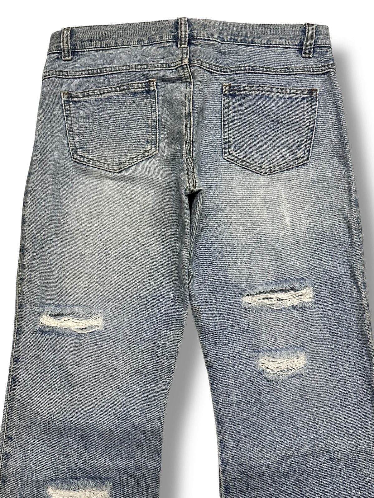 Japanese Brand Distressed Vintage Foolish Japan Jeans Wideleg Style Faded Size US 31 - 6 Thumbnail