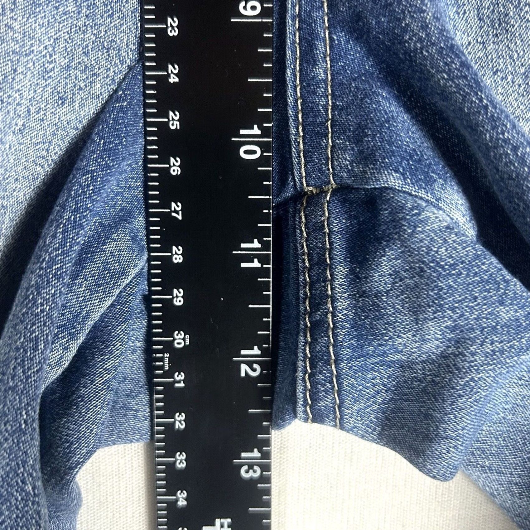 Vintage HYDRAULIC Skinny Jeans Blue High Rise 8 Women Denim 5-Pocket Stretch Pockets Button denim Quality Bailey Vintage No Size 30" / US 8 / IT 44 - 6 Thumbnail