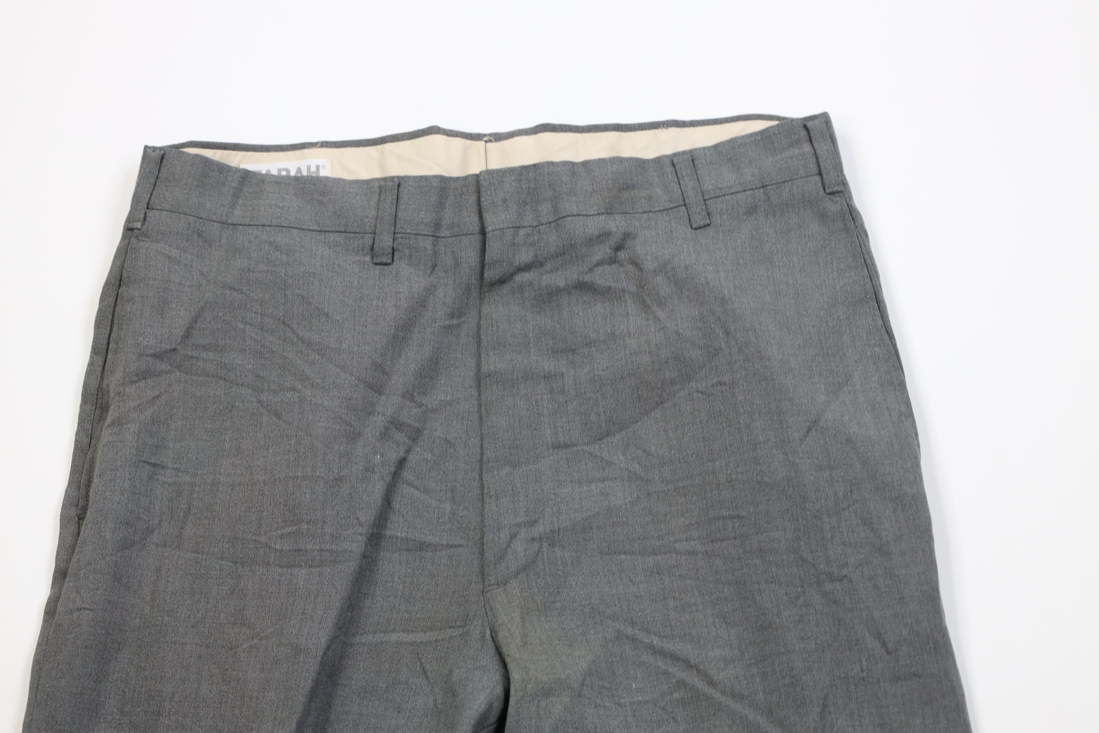 Vintage Vintage 60s 70s Streetwear Wool Knit Chino Pants Gray USA Size US 32 / EU 48 - 2 Thumbnail