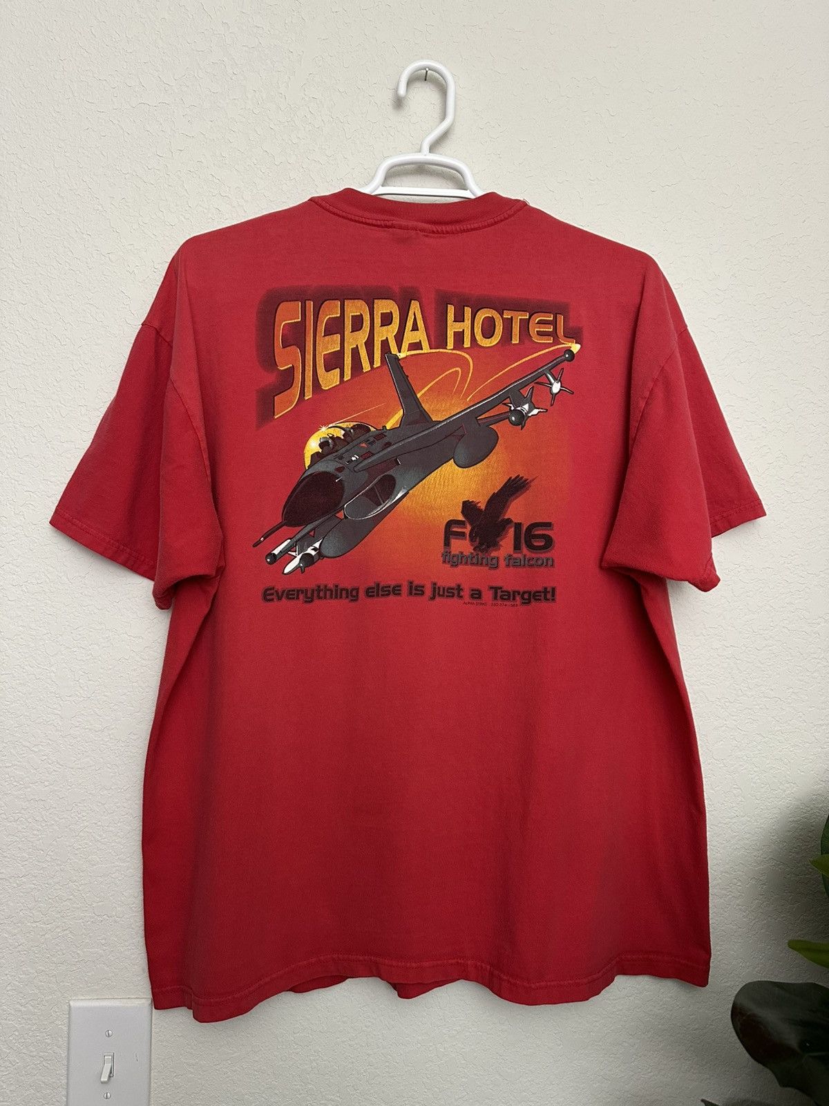 Vintage Vintage Alpha Strike Sierra Hotel Fighting Falcon Pocket Tee Size US XXL / EU 58 / 5 - 2 Thumbnail