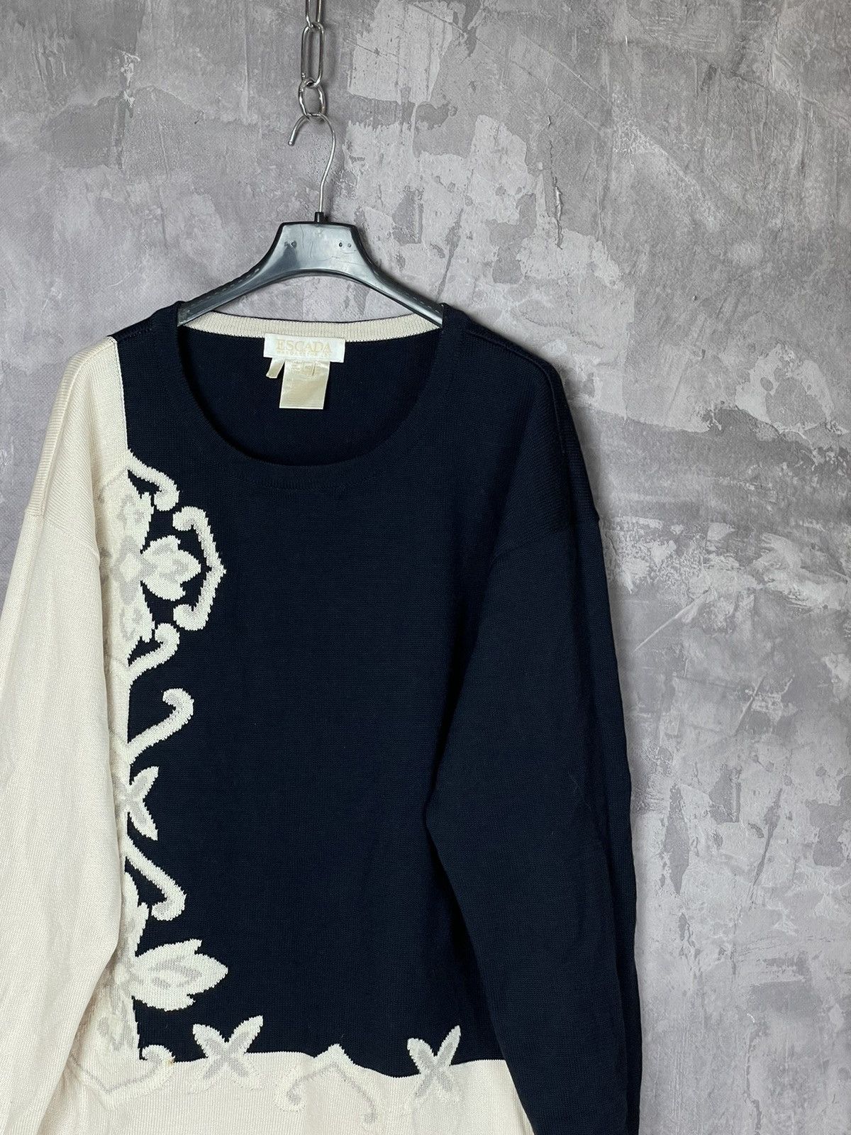 Designer × Escada Escada Wool Luxury Long Sweater Knitwear Rare Design Y2K Size M / US 6-8 / IT 42-44 - 4 Thumbnail