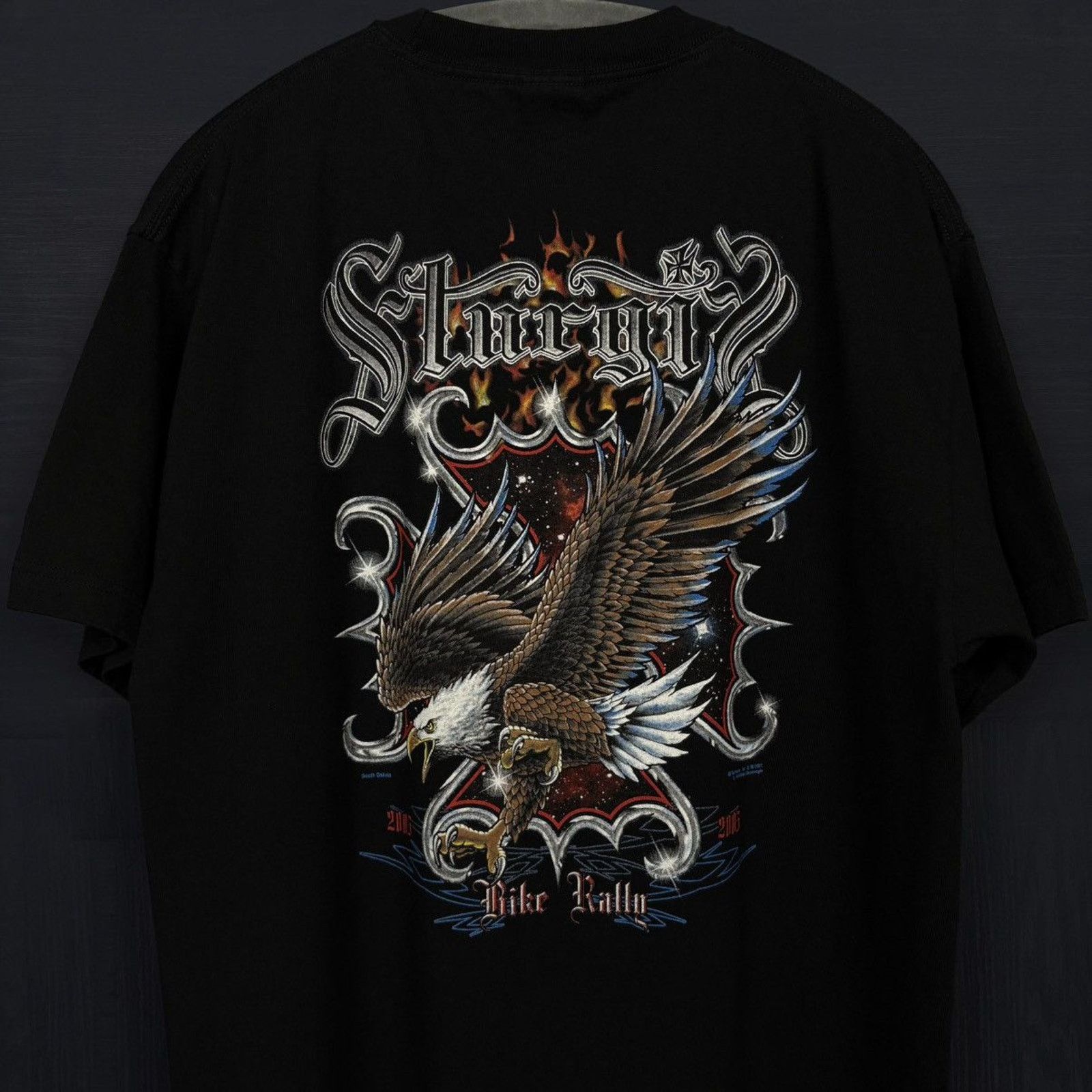 Harley Davidson × Japanese Brand × Vintage 🇺🇸2005 STURGIS RALLY Eagle T Size US L / EU 52-54 / 3 - 1 Thumbnail