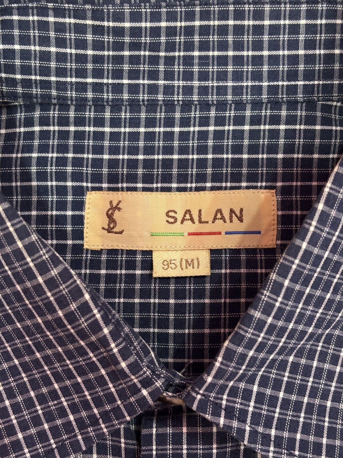 Vintage × Yves Saint Laurent YSL Yves Saint Laurent Salan Button Up Long Sleeve Shirt Size US M / EU 48-50 / 2 - 8 Thumbnail
