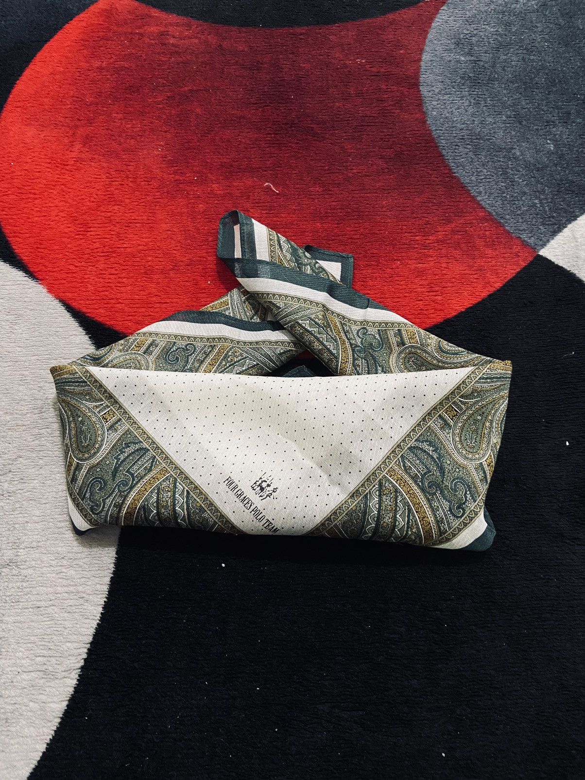 Japanese Brand Four Graces Polo Team Handkerchief / Bandana / Neckerchief Size ONE SIZE - 5 Thumbnail