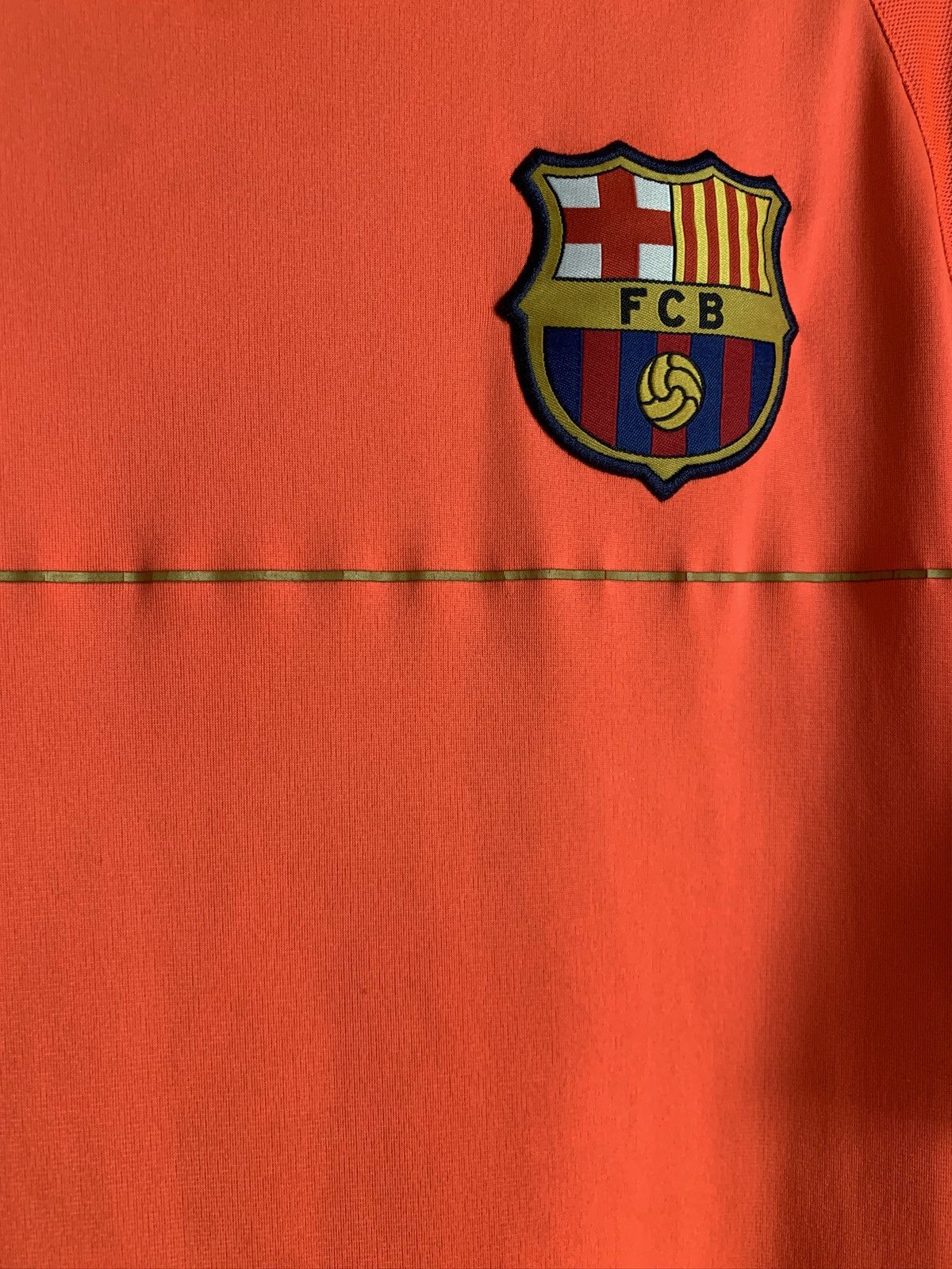 Nike Barcelona 2008 Training Football Shirt Nike Orange Soccer M Size US M / EU 48-50 / 2 - 7 Thumbnail