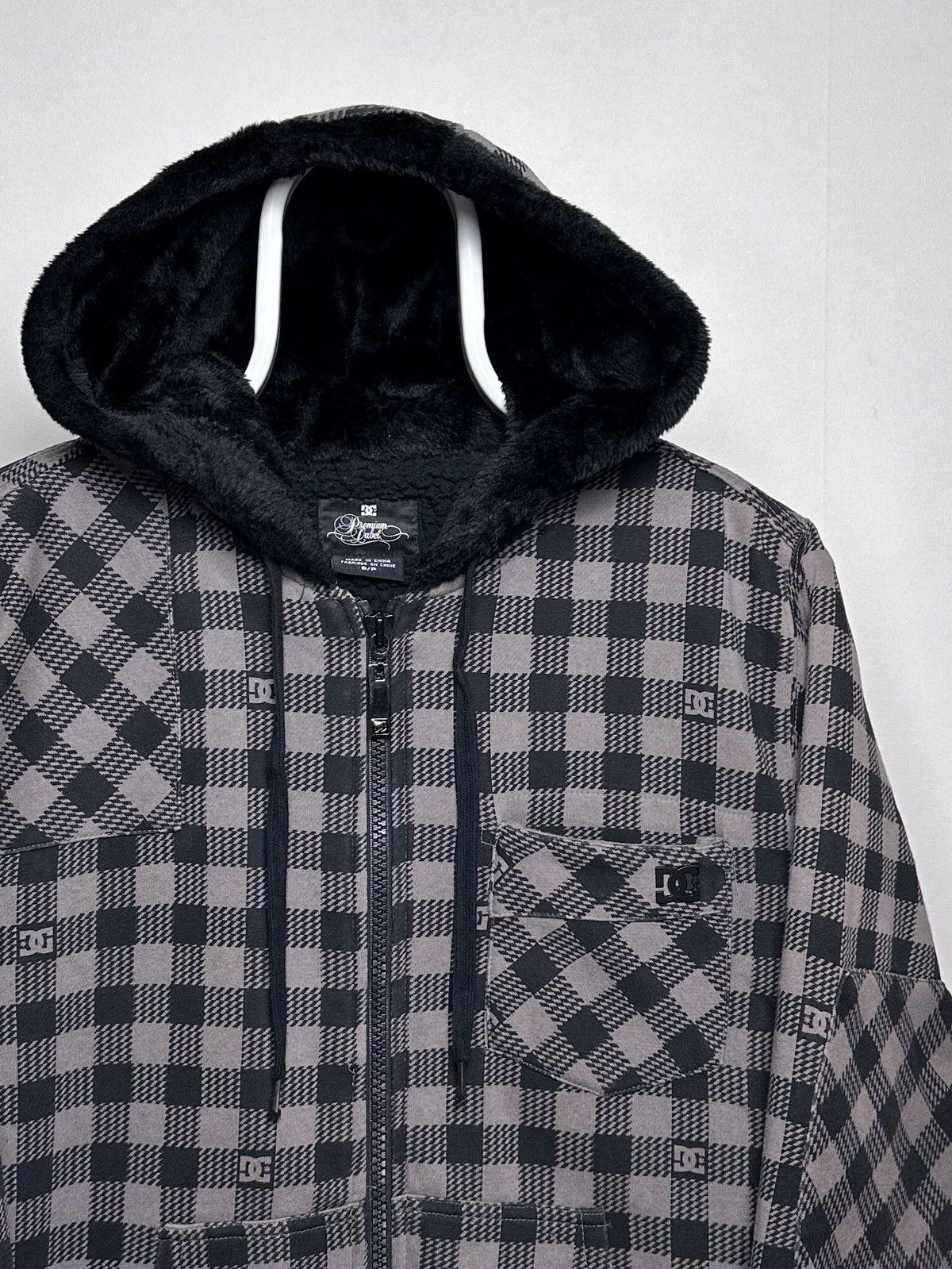 DC DC Premium Label Plaid Heavy Zip Up Hoodie Sherpa Size US S / EU 44-46 / 1 - 3 Thumbnail