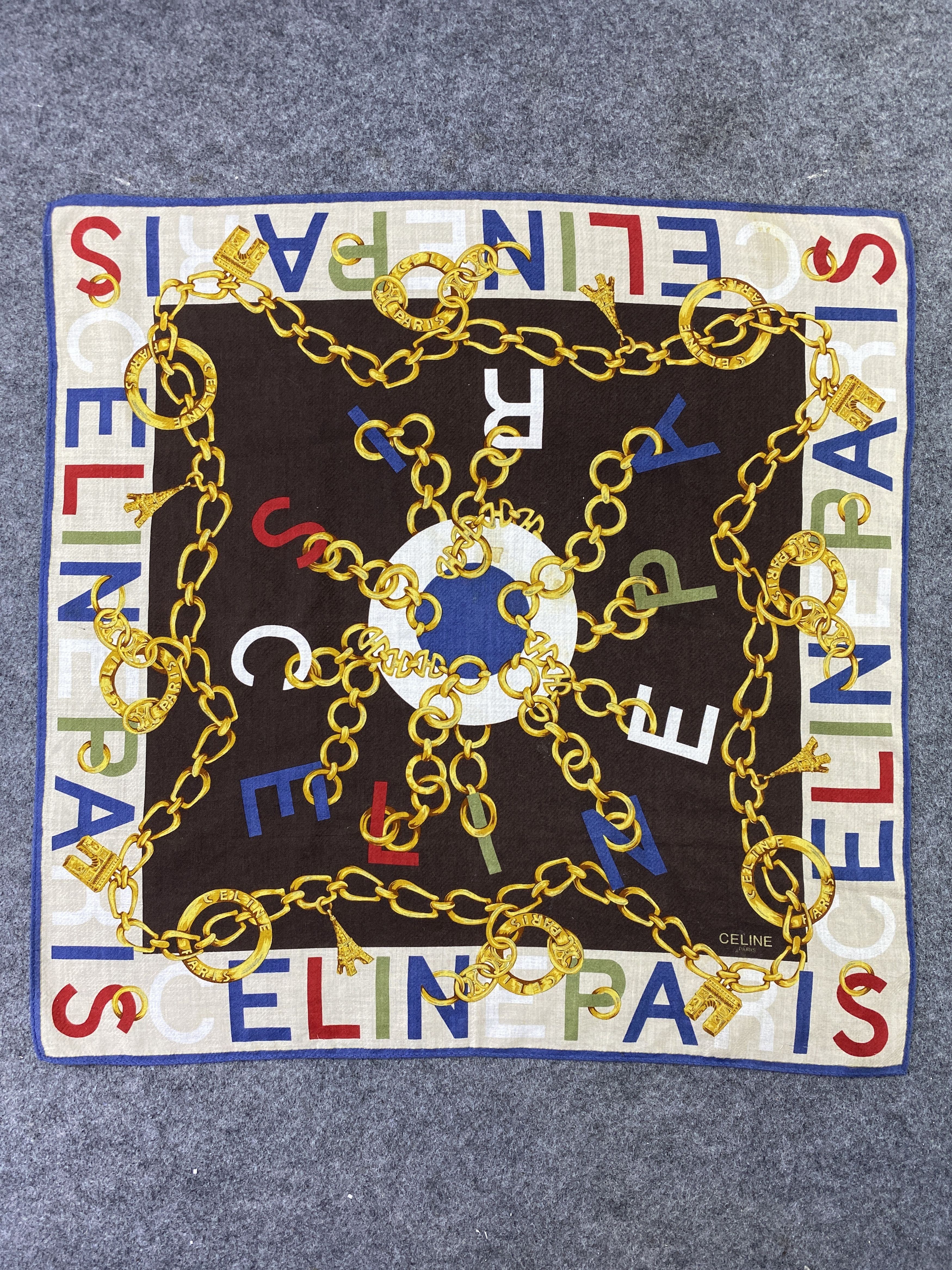 Celine Celine Handkerchief / Bandana / Neckerchief-B390 Size ONE SIZE - 3 Thumbnail