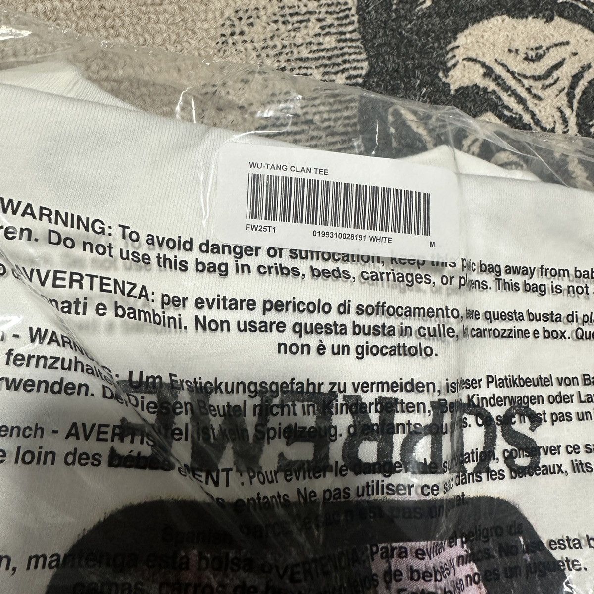 Supreme Supreme Wu-Tang Clan RZA Tee Size US M / EU 48-50 / 2 - 5 Thumbnail
