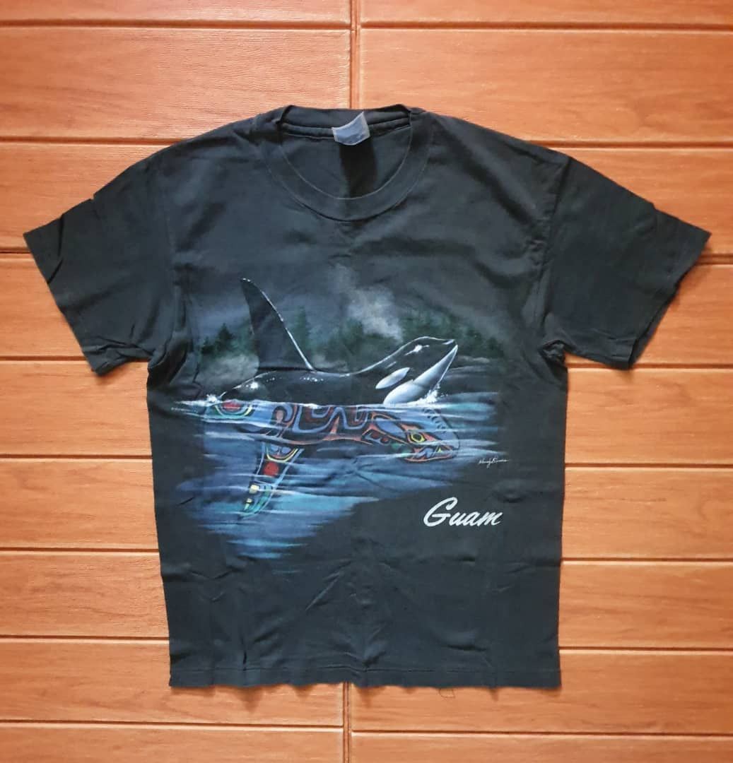 Vintage guam Hawaii Black shirt