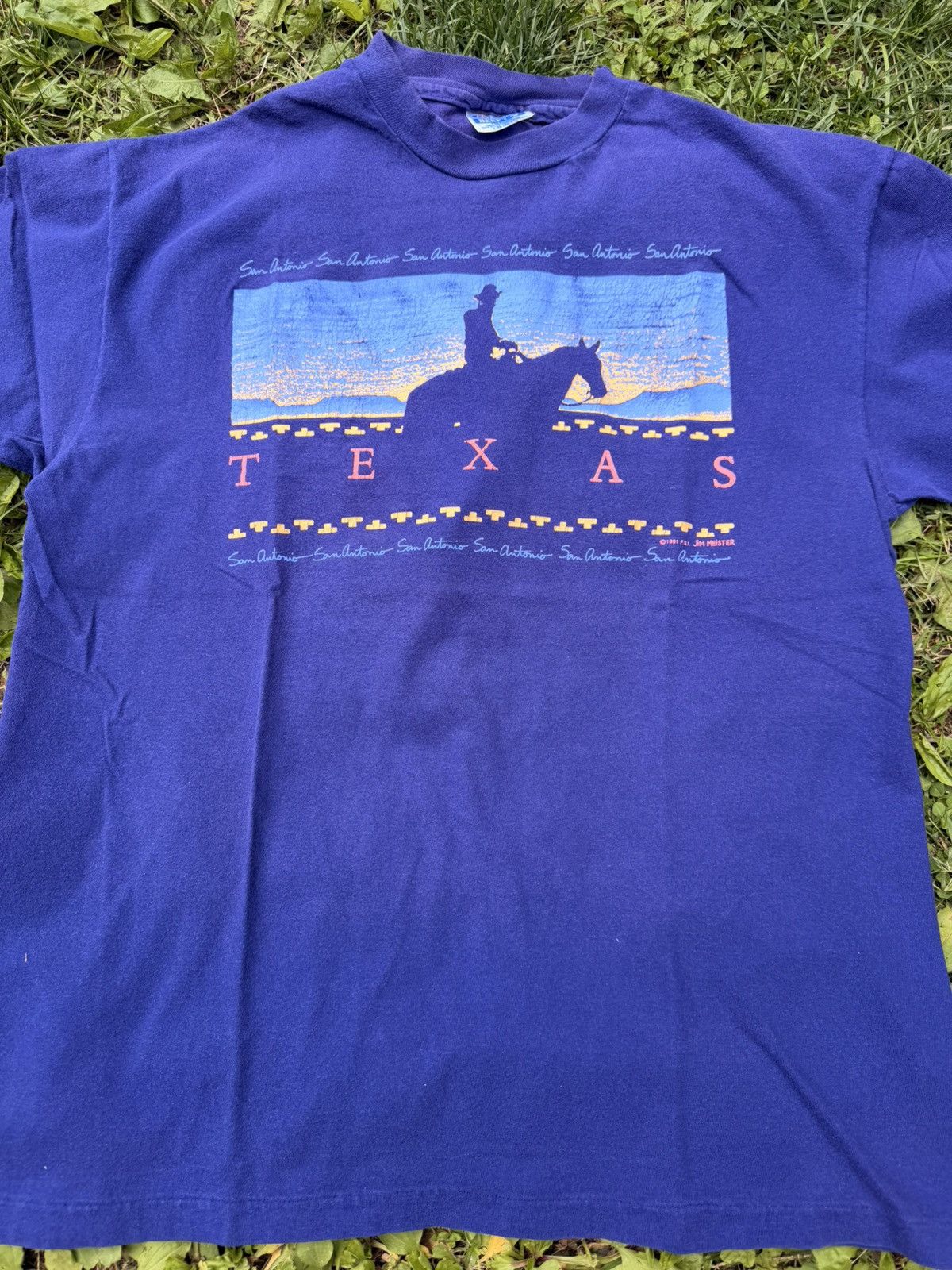 Vintage VTG 1991 San Antonio Texas Single Stitch tee Size Large Size US L / EU 52-54 / 3 - 2 Thumbnail