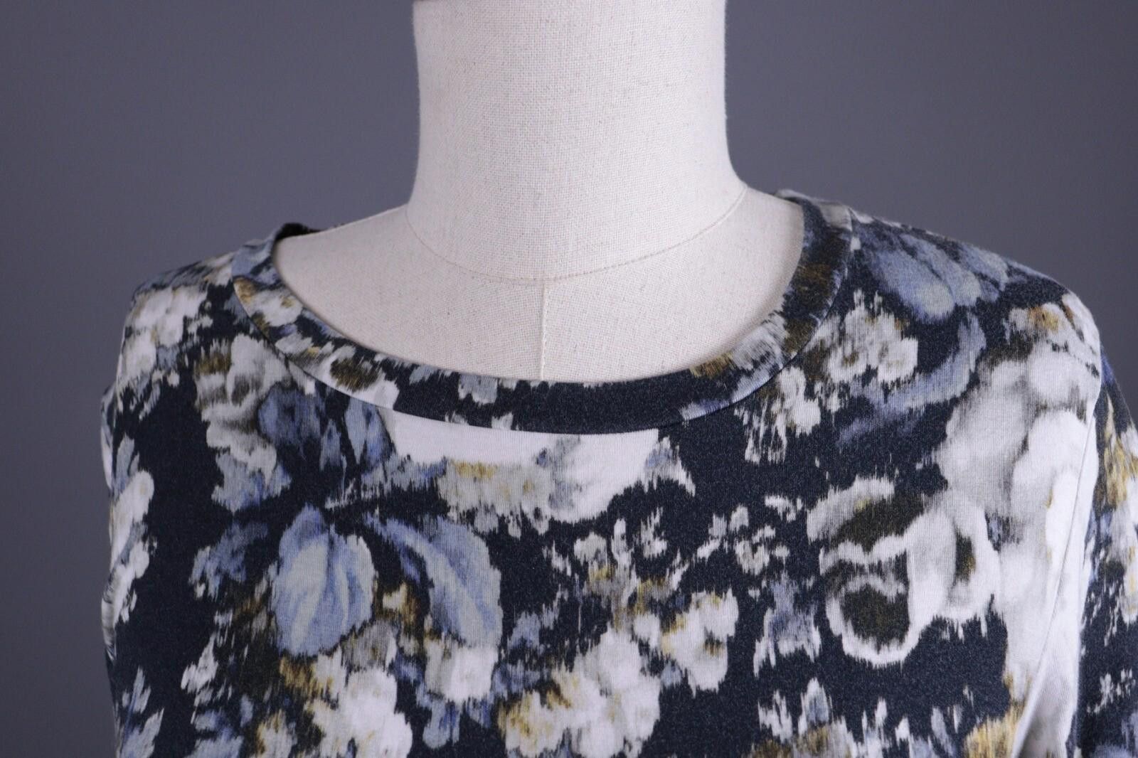 Designer Elise Gug Multicolor Floral Long Sleeve Sheath Dress Size 38 Size M / US 6-8 / IT 42-44 - 5 Thumbnail